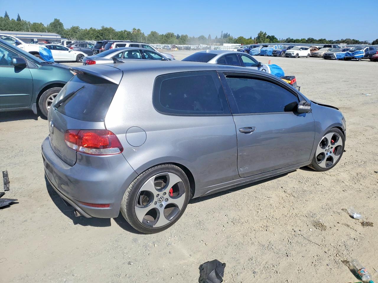 2012 Volkswagen Gti Gray vin: WVWFD7AJ1CW144060