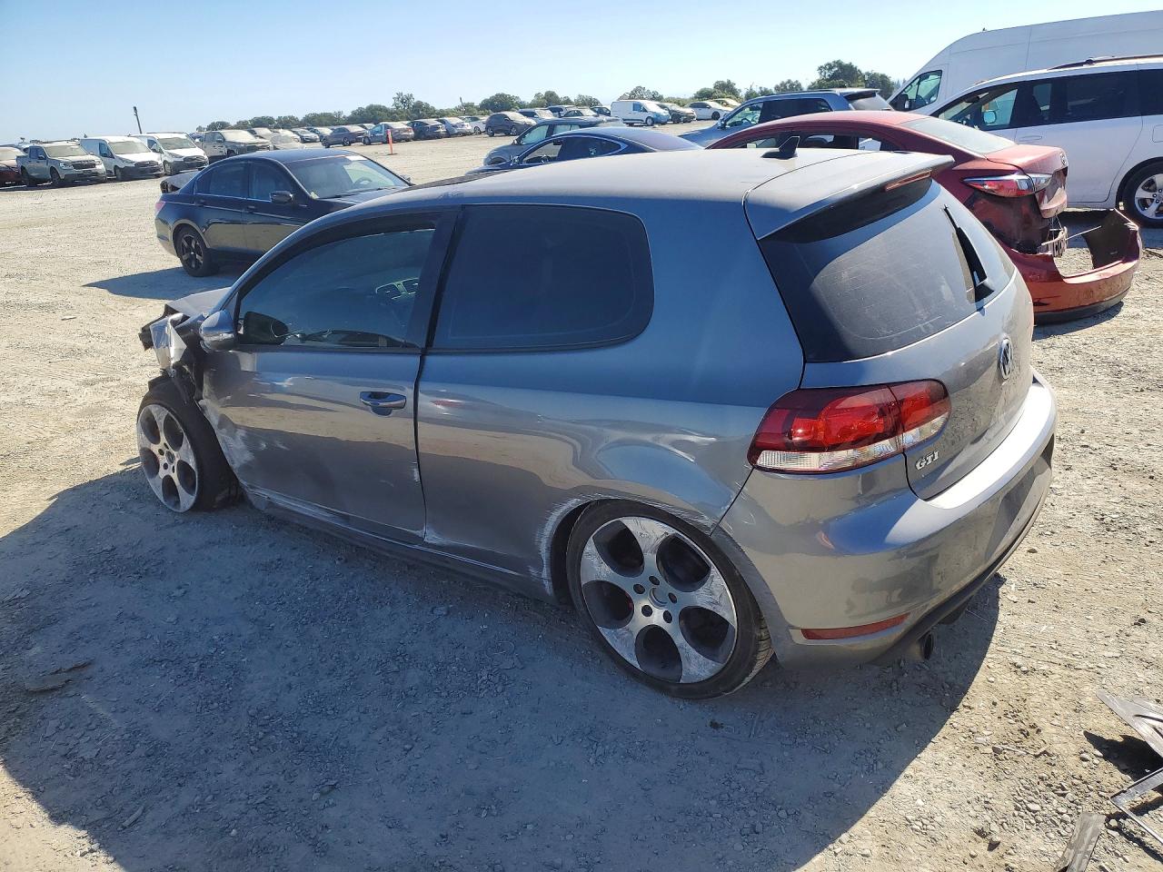 2012 Volkswagen Gti Gray vin: WVWFD7AJ1CW144060