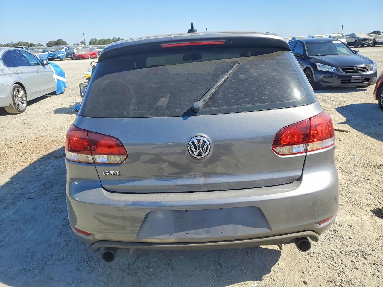 2012 Volkswagen Gti Gray vin: WVWFD7AJ1CW144060