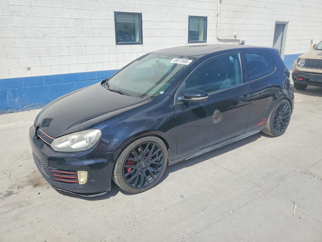 2012 Volkswagen Gti Black vin: WVWFD7AJ1CW170724