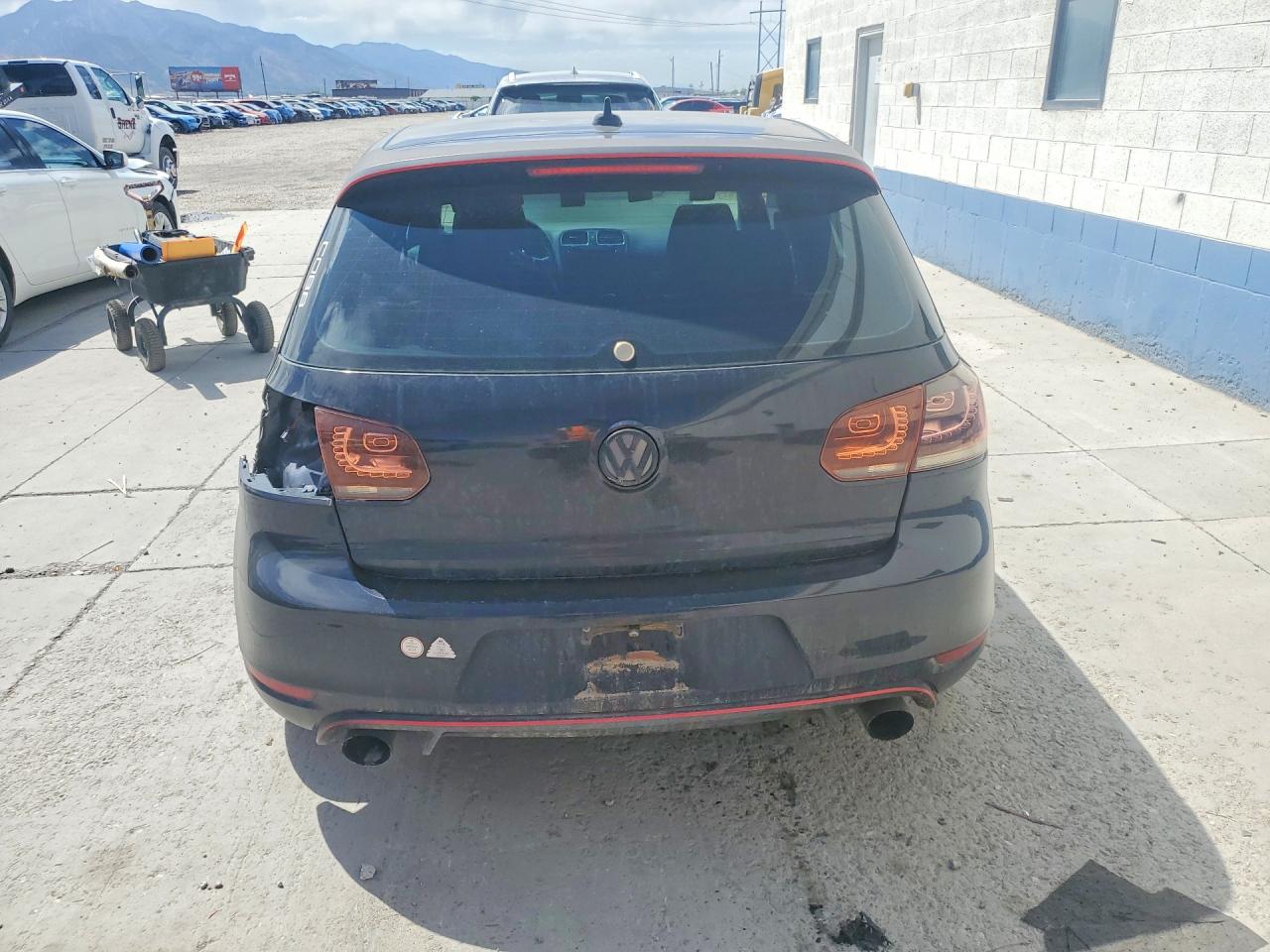 2012 Volkswagen Gti Black vin: WVWFD7AJ1CW170724