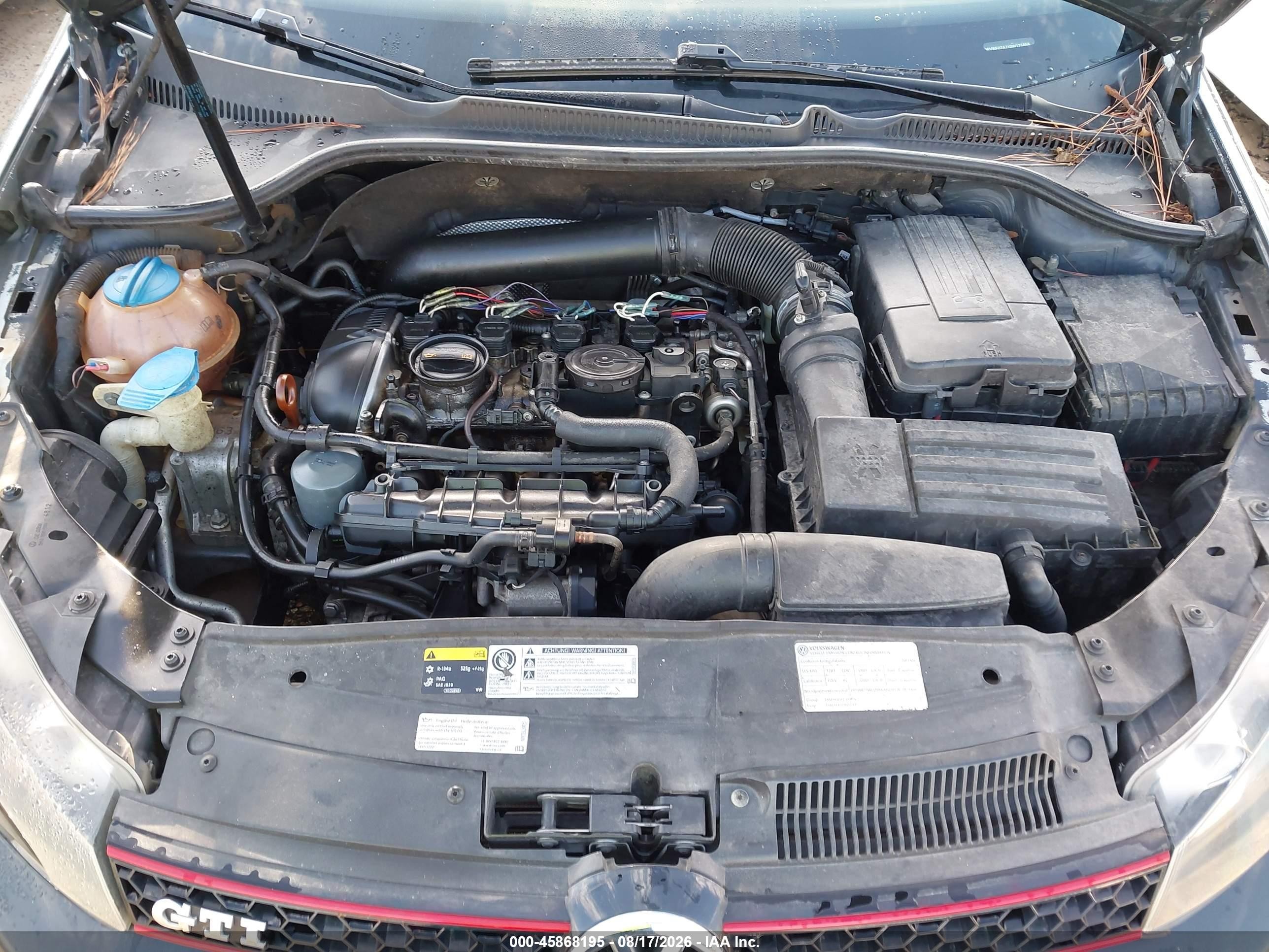 2013 Volkswagen Gti 2-door Gray vin: WVWFD7AJ1DW125655