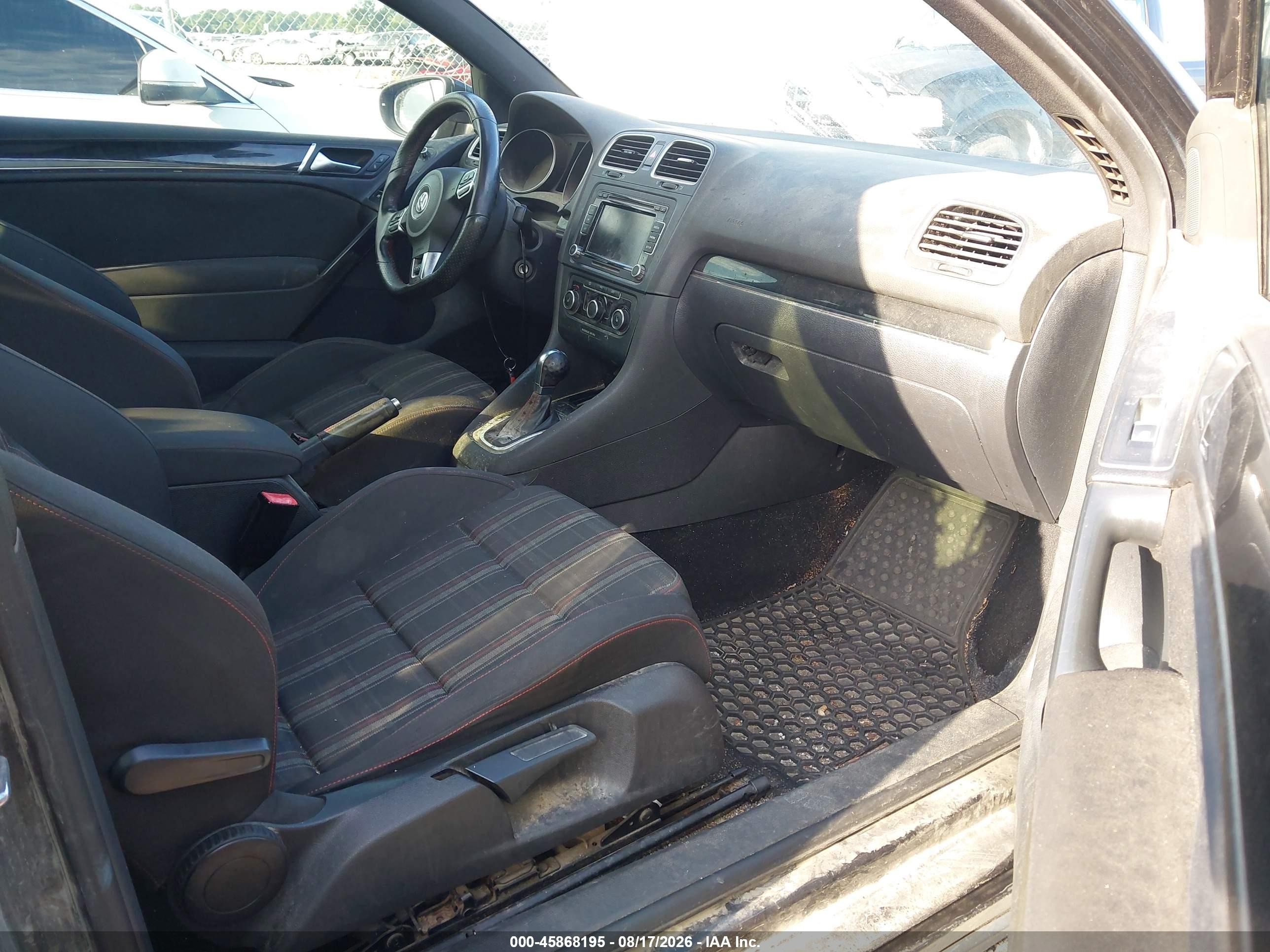 2013 Volkswagen Gti 2-door Gray vin: WVWFD7AJ1DW125655