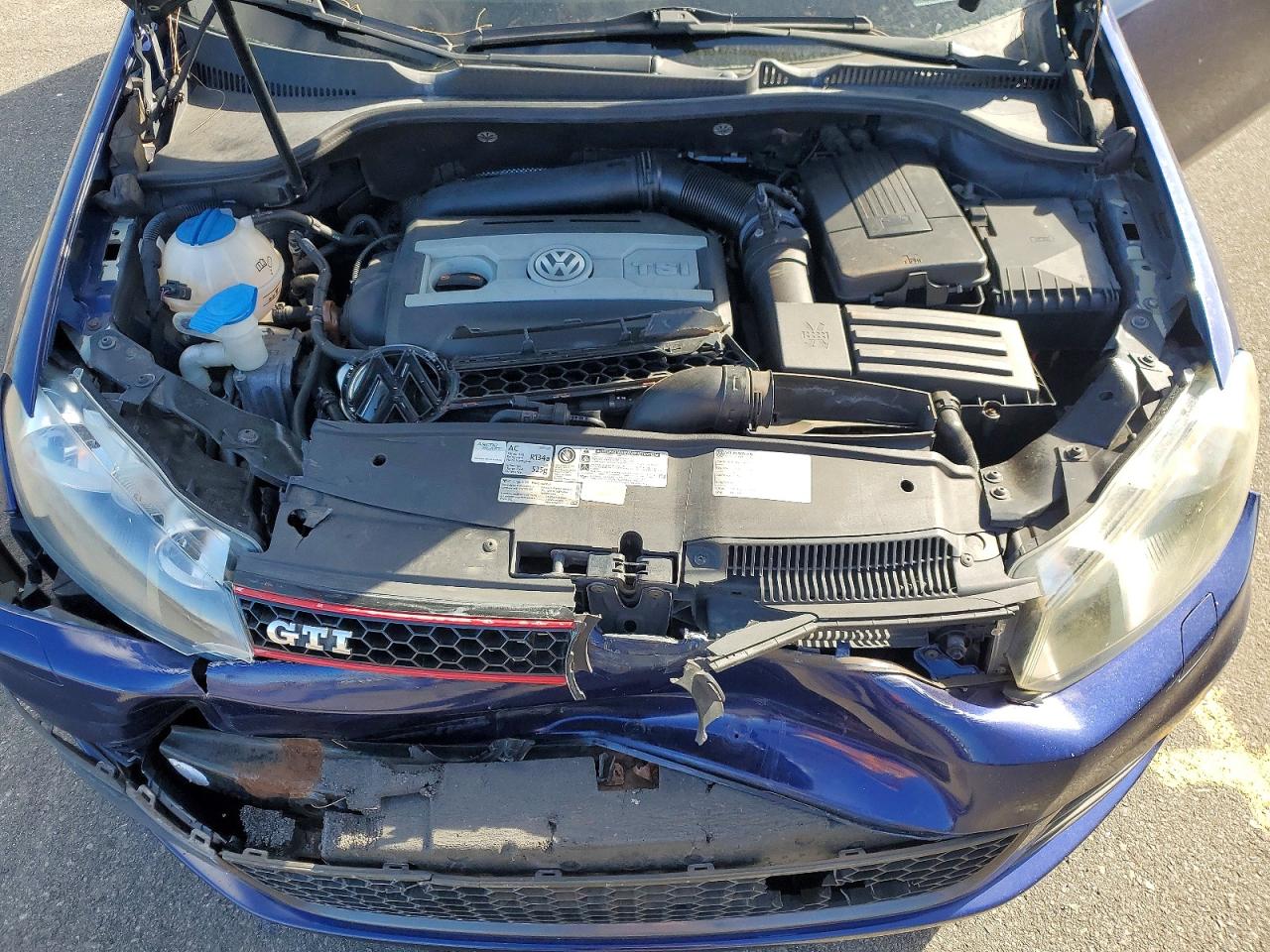 2013 Volkswagen Gti Blue vin: WVWFD7AJ2DW022244