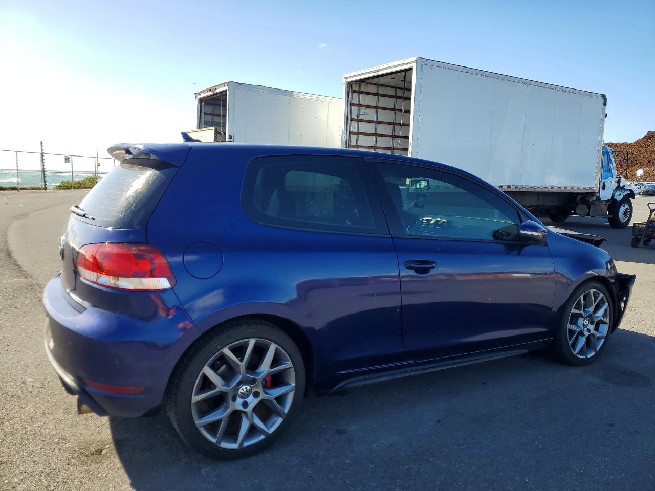 2013 Volkswagen Gti Blue vin: WVWFD7AJ2DW022244