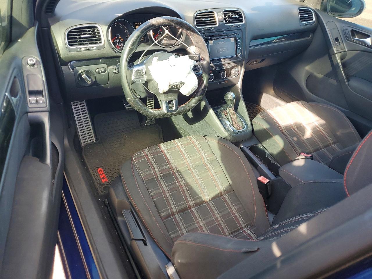 2013 Volkswagen Gti Blue vin: WVWFD7AJ2DW022244