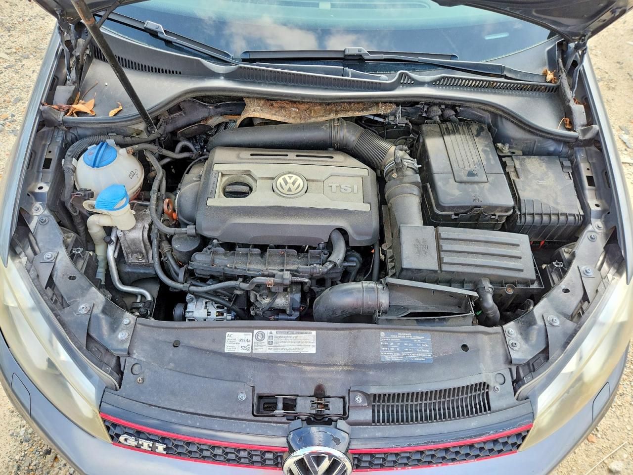 2011 Volkswagen Gti Gray vin: WVWFD7AJ3BW187717