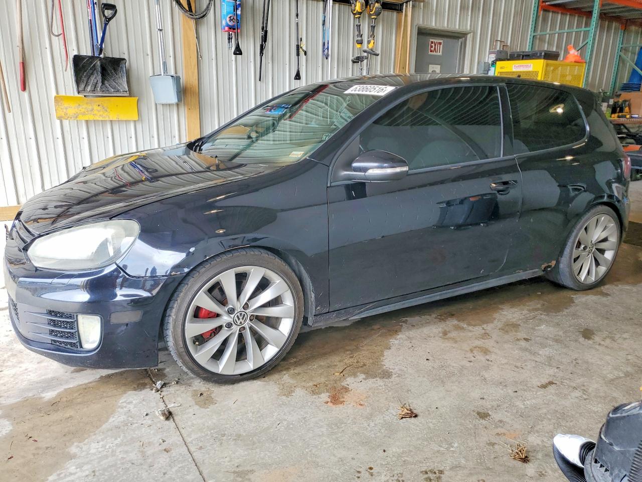 2010 Volkswagen Gti Black vin: WVWFD7AJ4AW313873