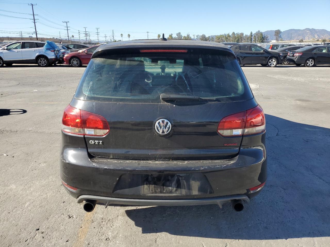 2010 Volkswagen Gti Black vin: WVWFD7AJ5AW256535