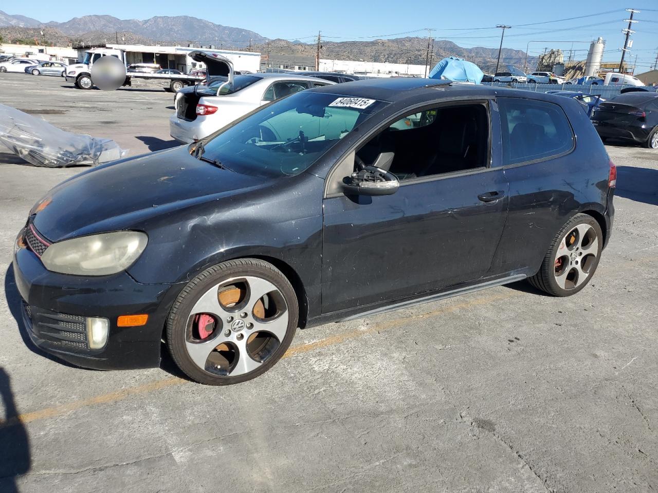 2010 Volkswagen Gti Black vin: WVWFD7AJ5AW256535