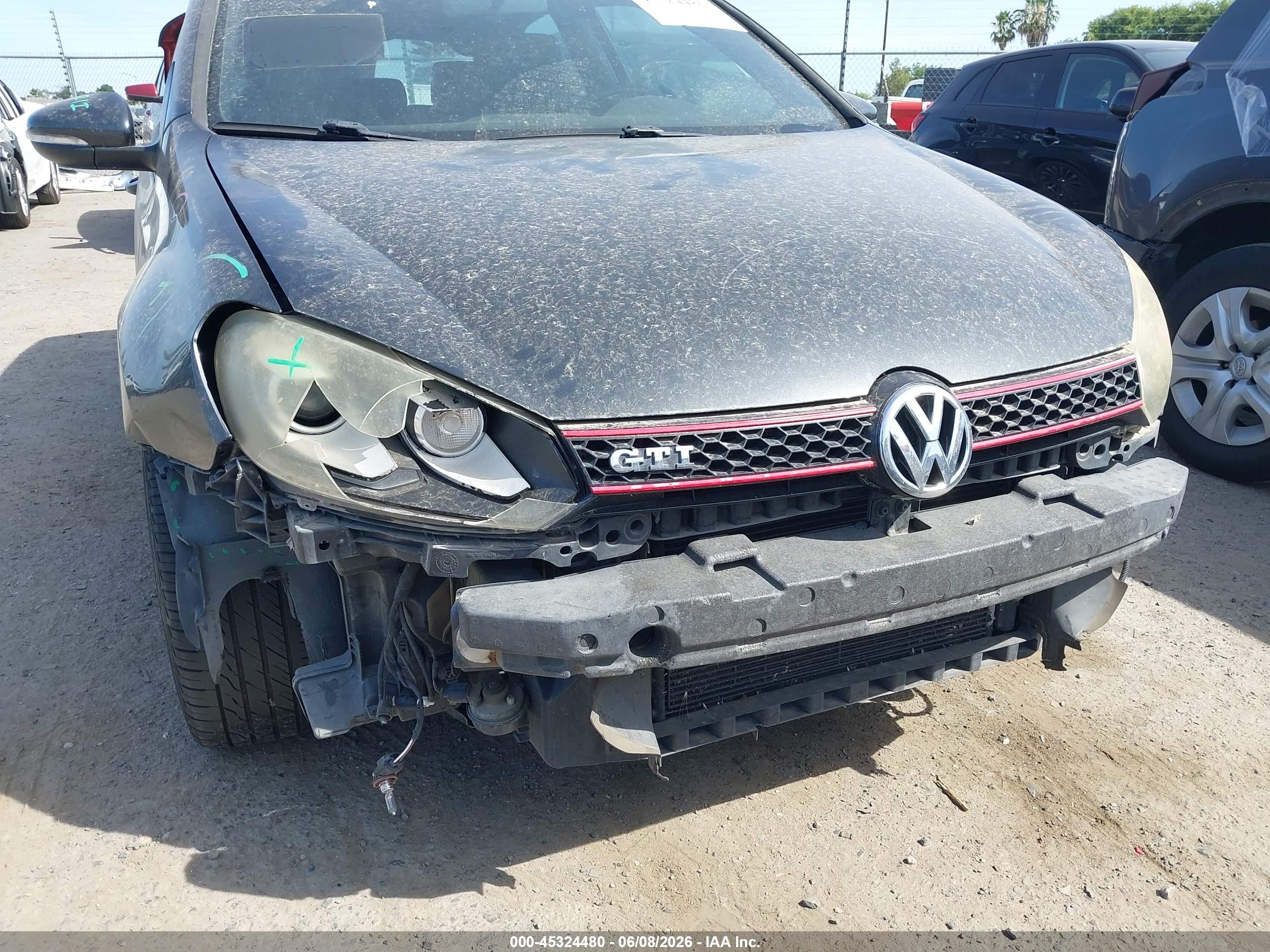 2010 Volkswagen Gti 2-door Gray vin: WVWFD7AJ7AW356250
