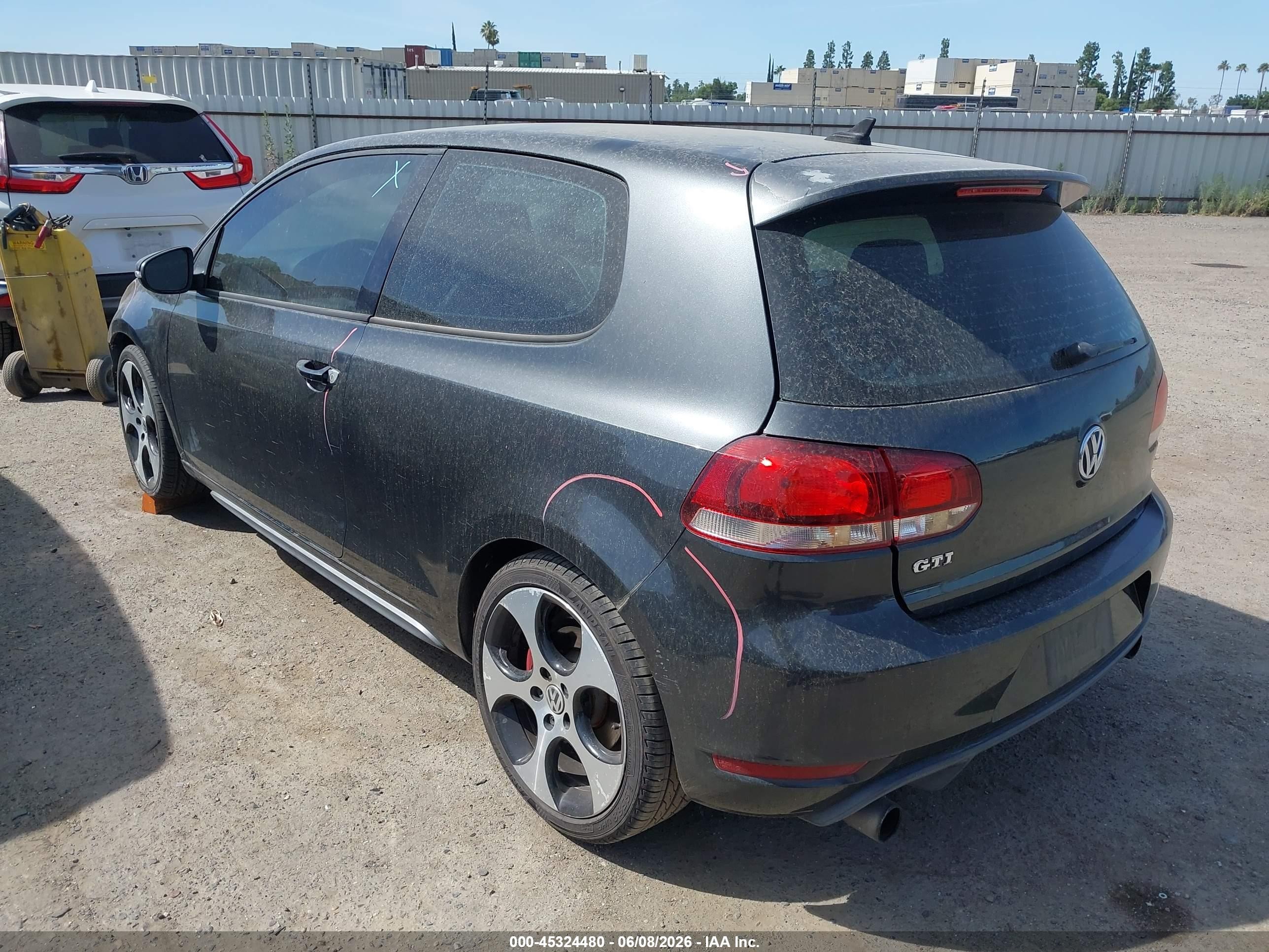 2010 Volkswagen Gti 2-door Gray vin: WVWFD7AJ7AW356250