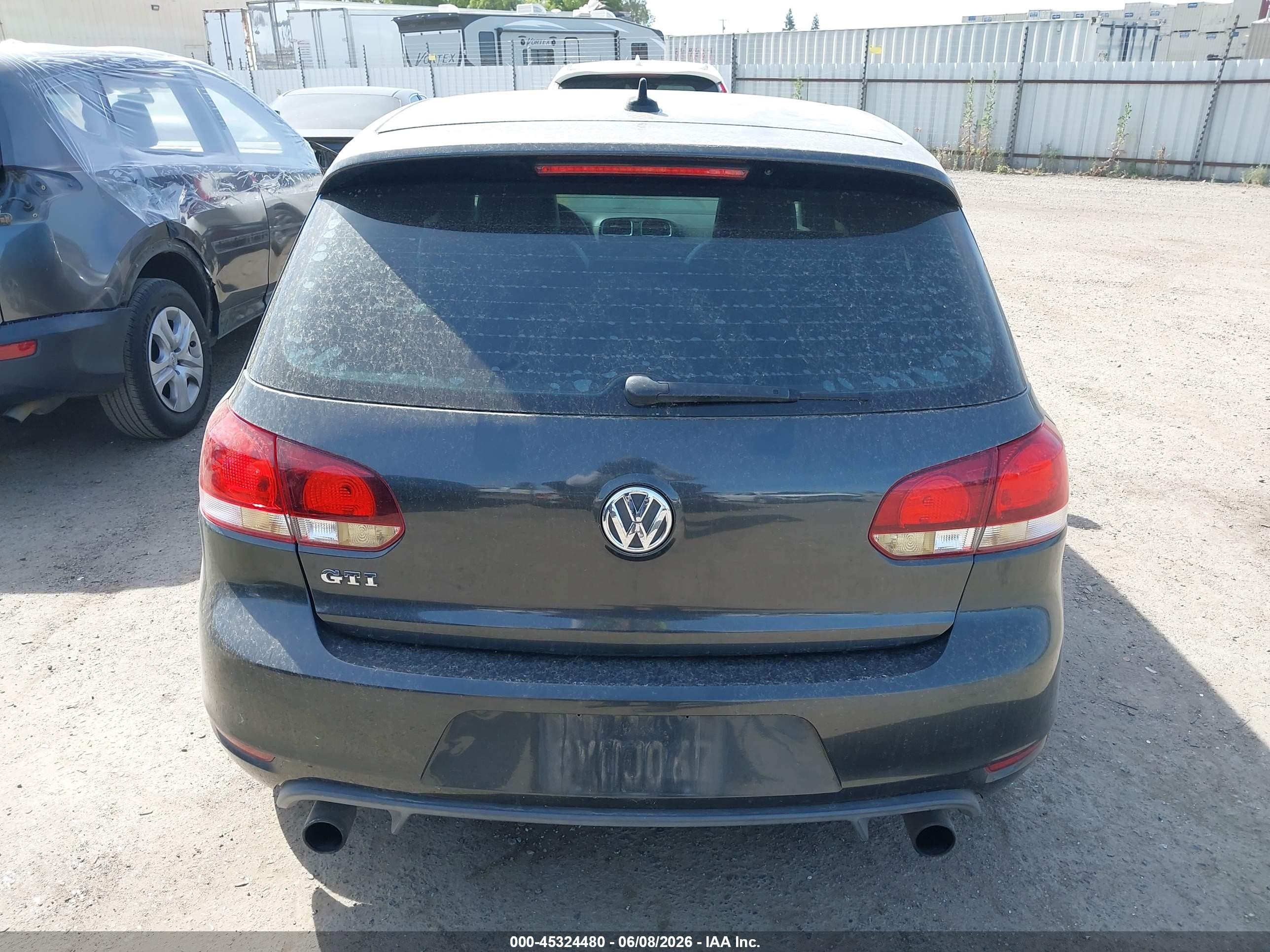 2010 Volkswagen Gti 2-door Gray vin: WVWFD7AJ7AW356250