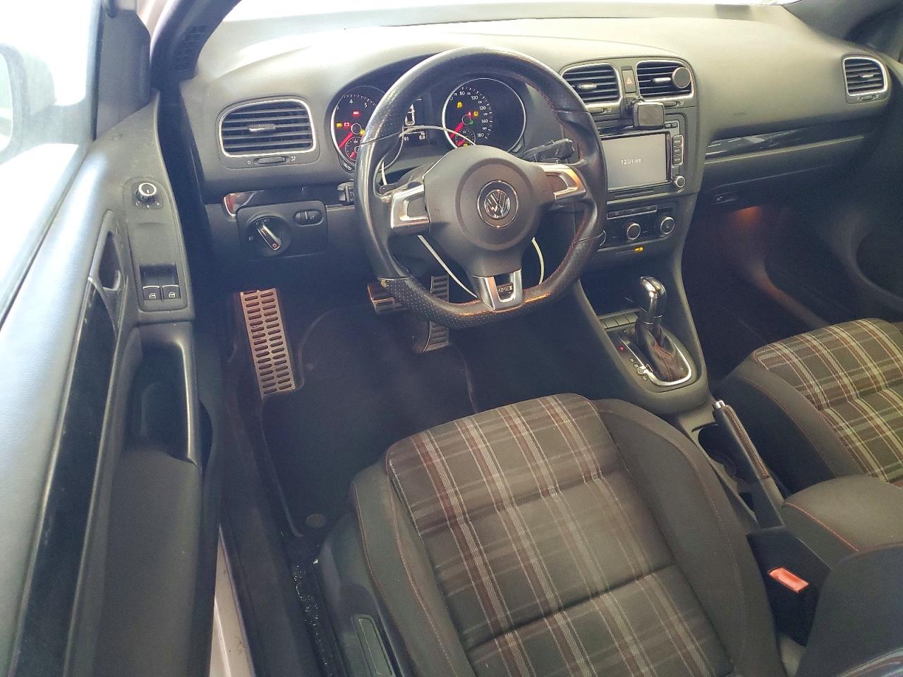2013 Volkswagen Gti White vin: WVWFD7AJ7DW048628