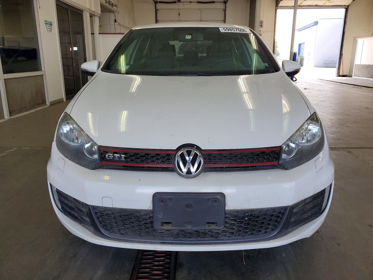 2013 Volkswagen Gti White vin: WVWFD7AJ7DW048628