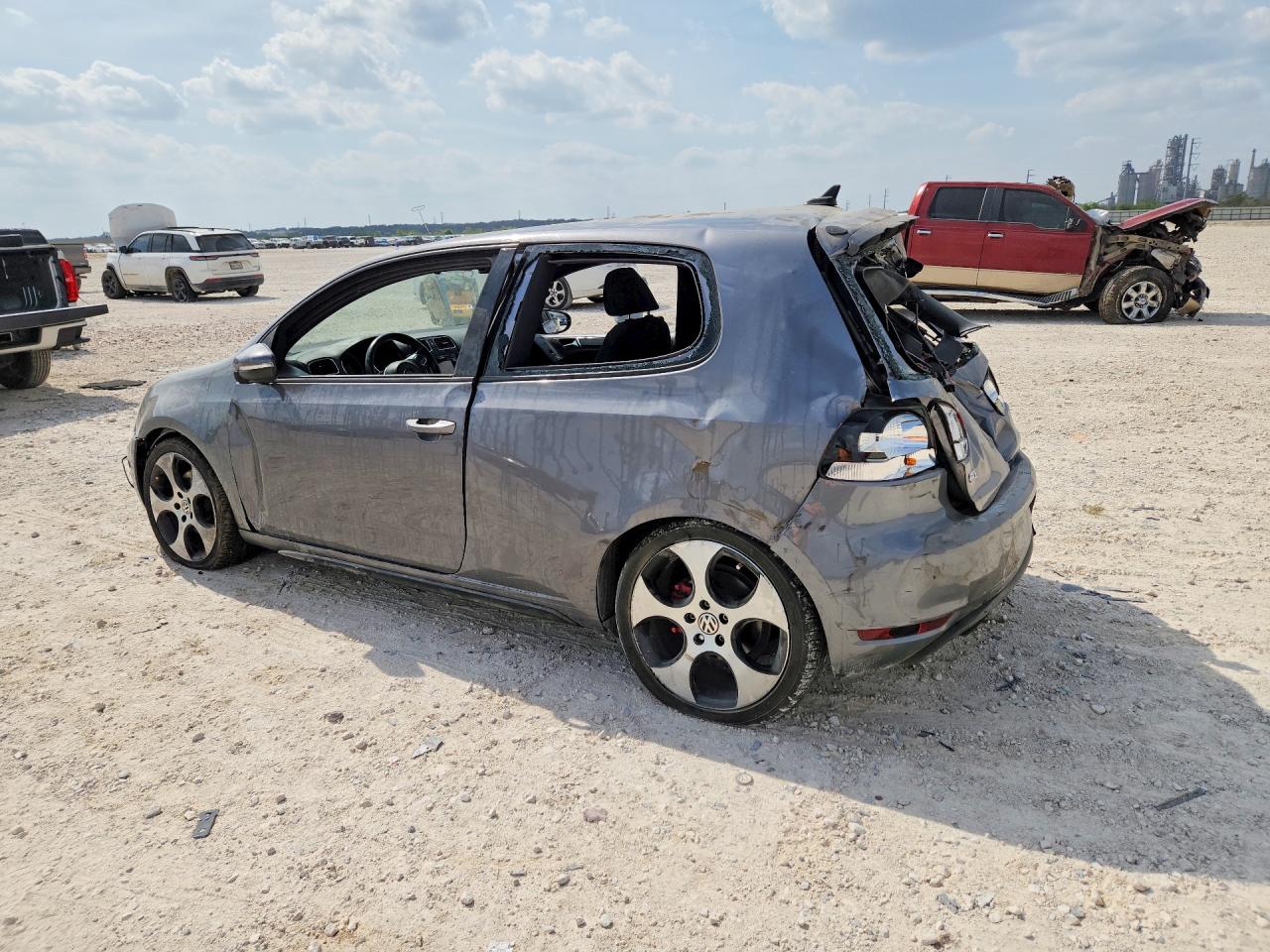 2012 Volkswagen Gti Silver vin: WVWFD7AJ8CW135856