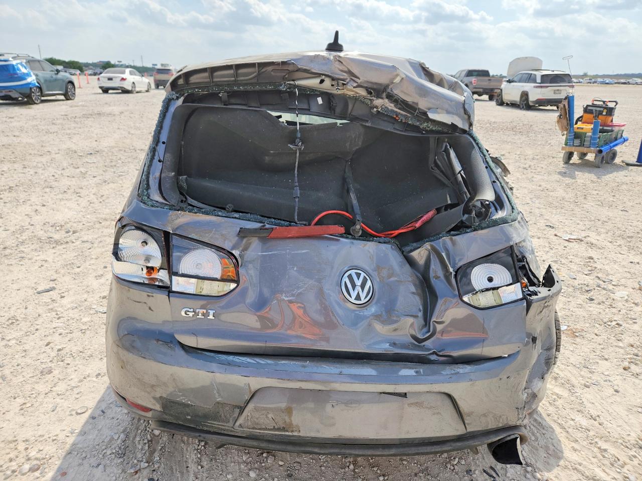 2012 Volkswagen Gti Silver vin: WVWFD7AJ8CW135856