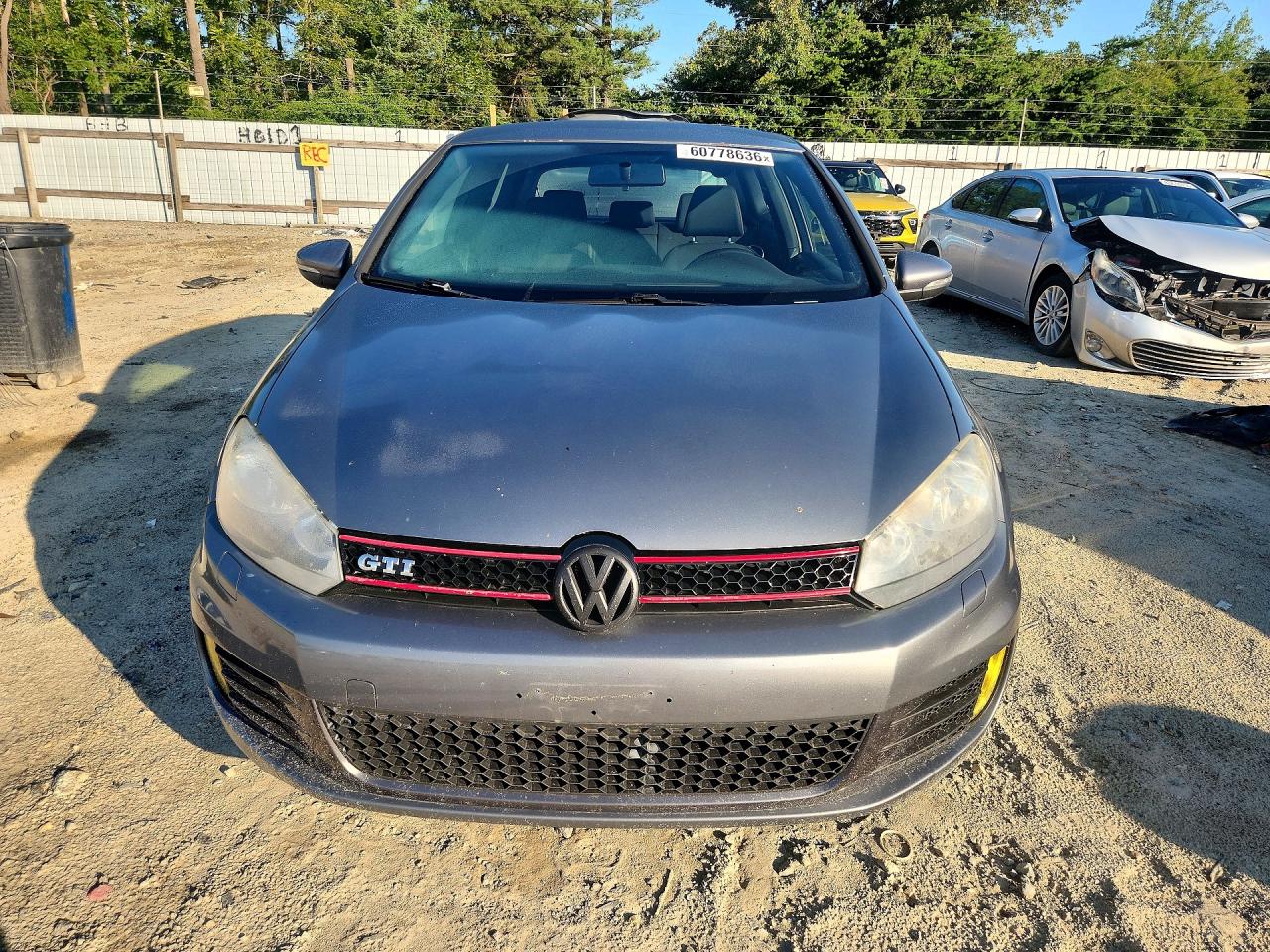 2012 Volkswagen Gti Gray vin: WVWFD7AJ9CW074999