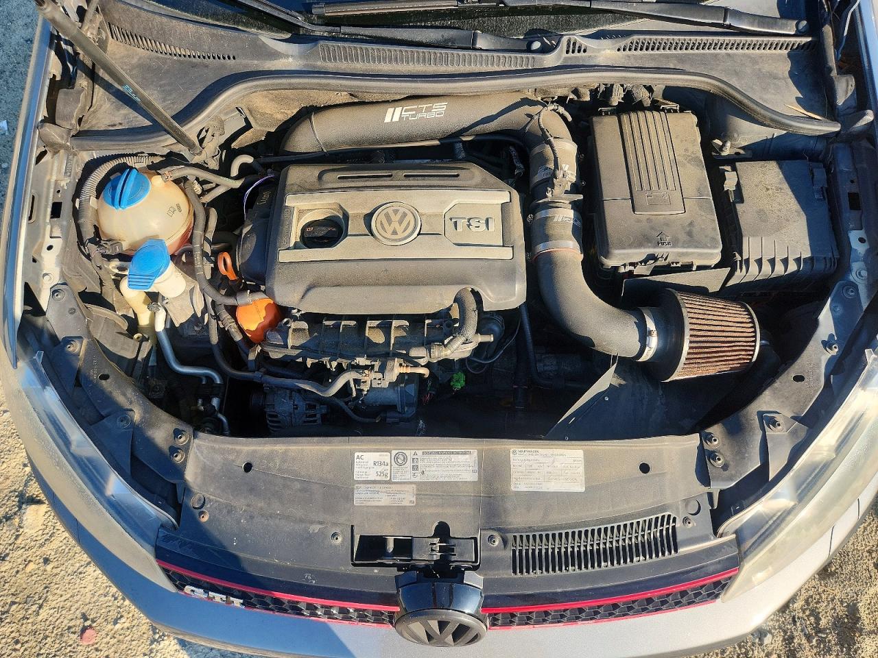 2012 Volkswagen Gti Gray vin: WVWFD7AJ9CW074999