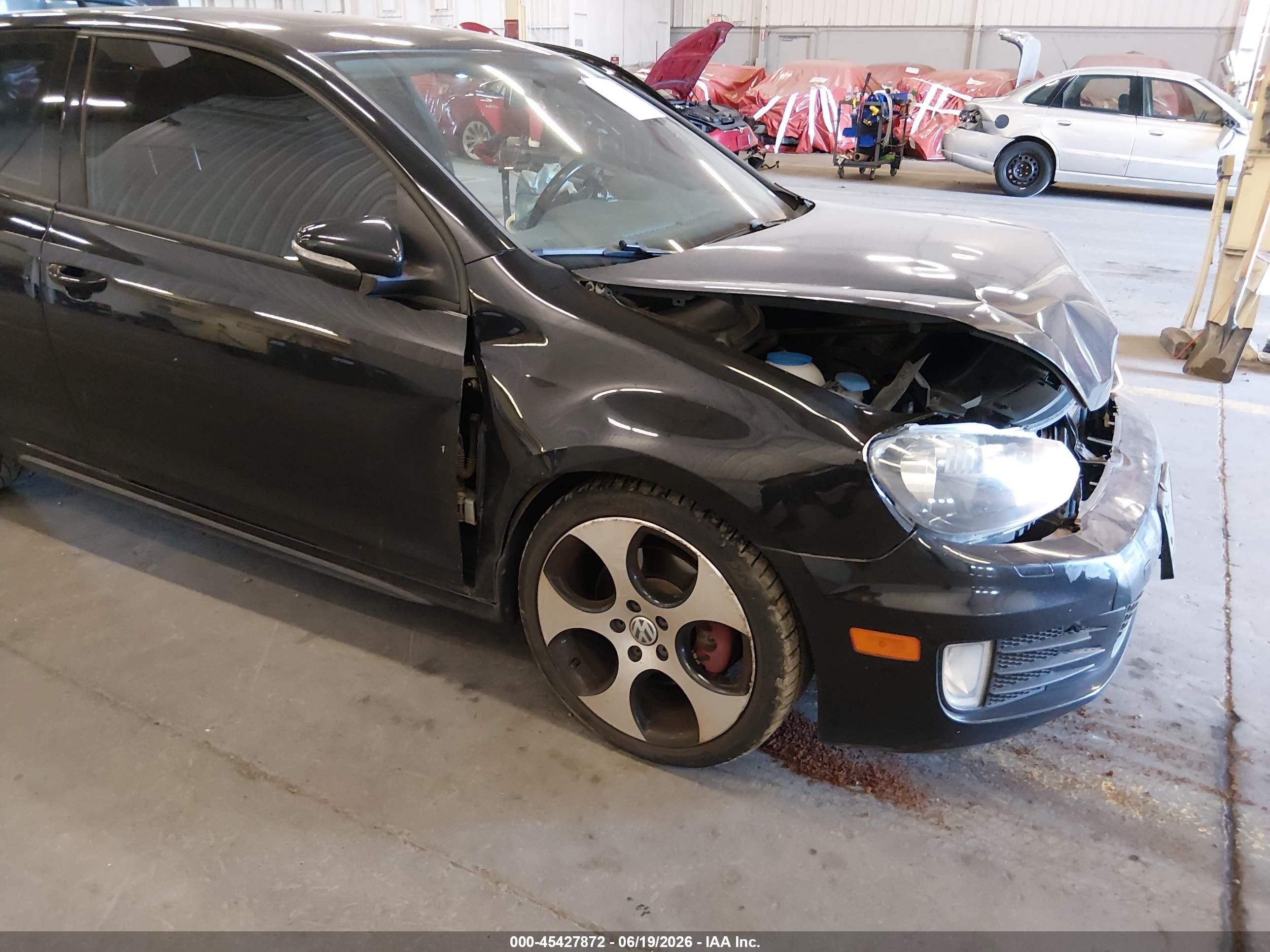2012 Volkswagen Gti 2-door Черный vin: WVWFD7AJ9CW227087