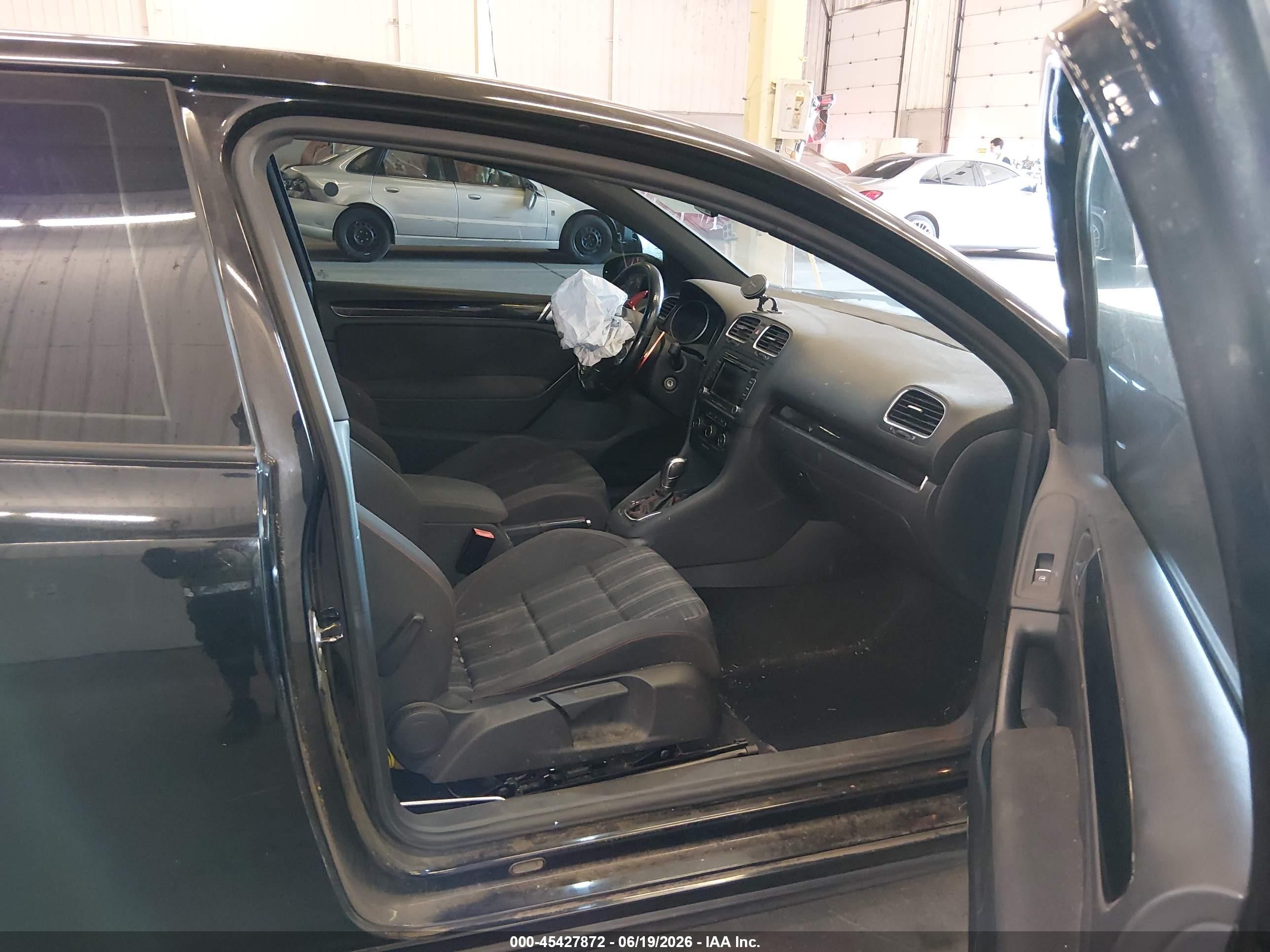 2012 Volkswagen Gti 2-door Черный vin: WVWFD7AJ9CW227087