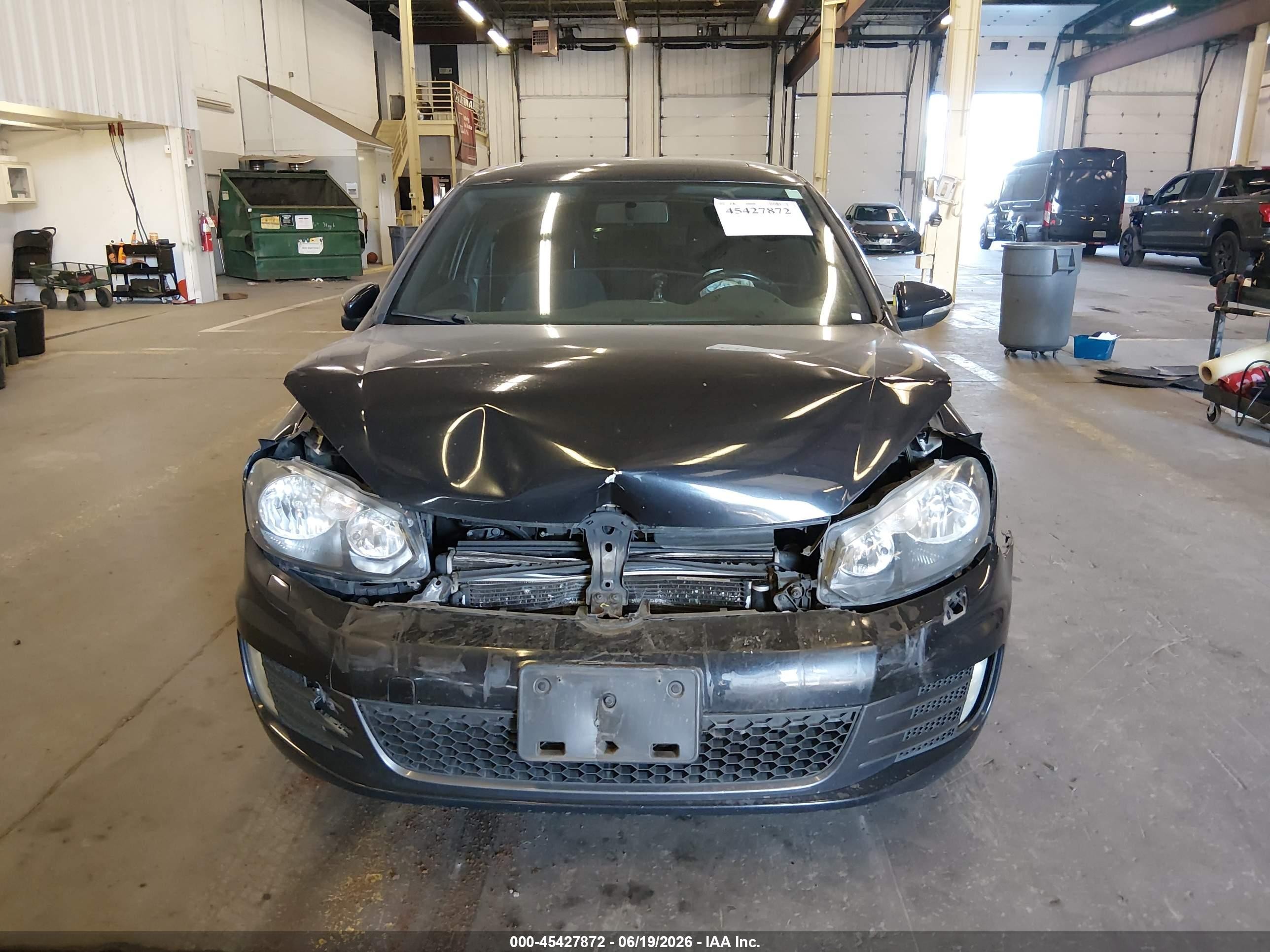 2012 Volkswagen Gti 2-door Черный vin: WVWFD7AJ9CW227087