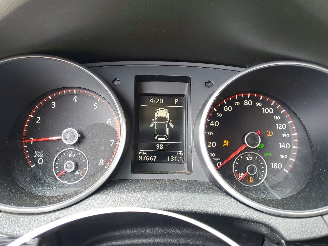 2012 Volkswagen Gti White vin: WVWFD7AJ9CW332583
