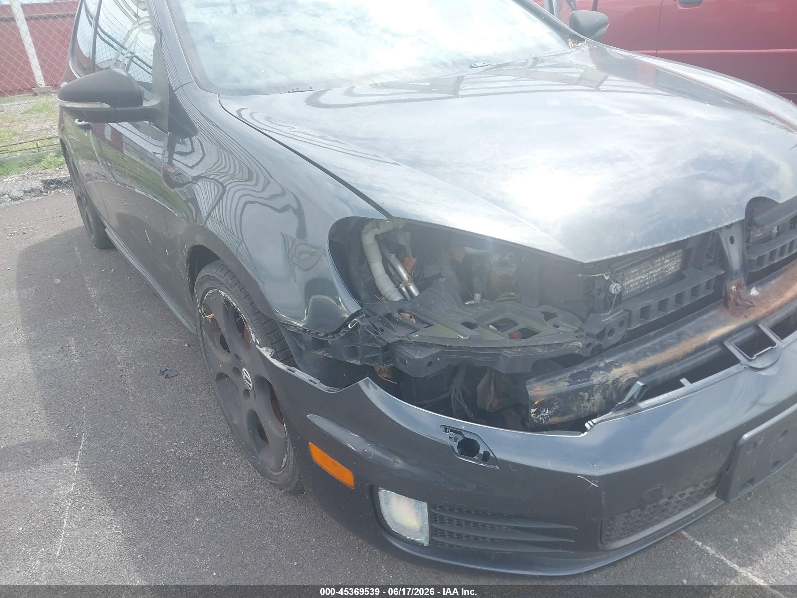 2010 Volkswagen Gti 2-door Gray vin: WVWFD7AJXAW236443