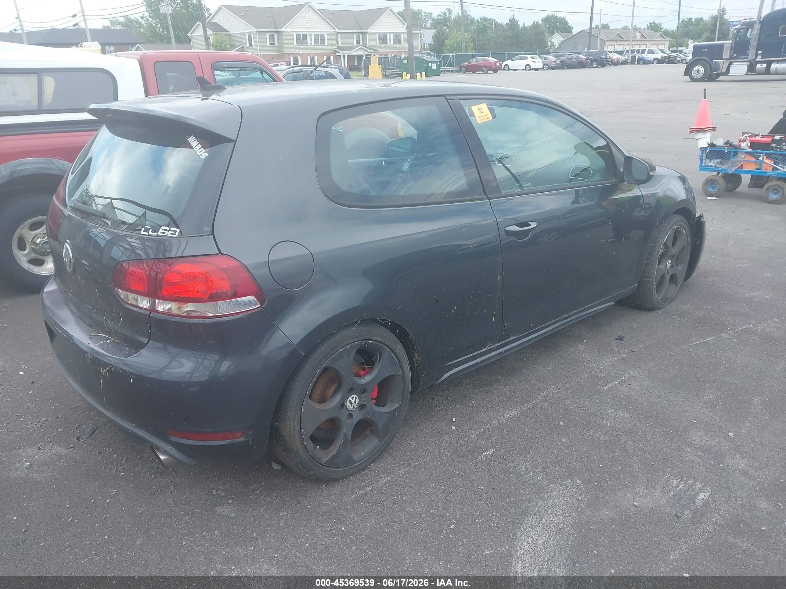 2010 Volkswagen Gti 2-door Gray vin: WVWFD7AJXAW236443