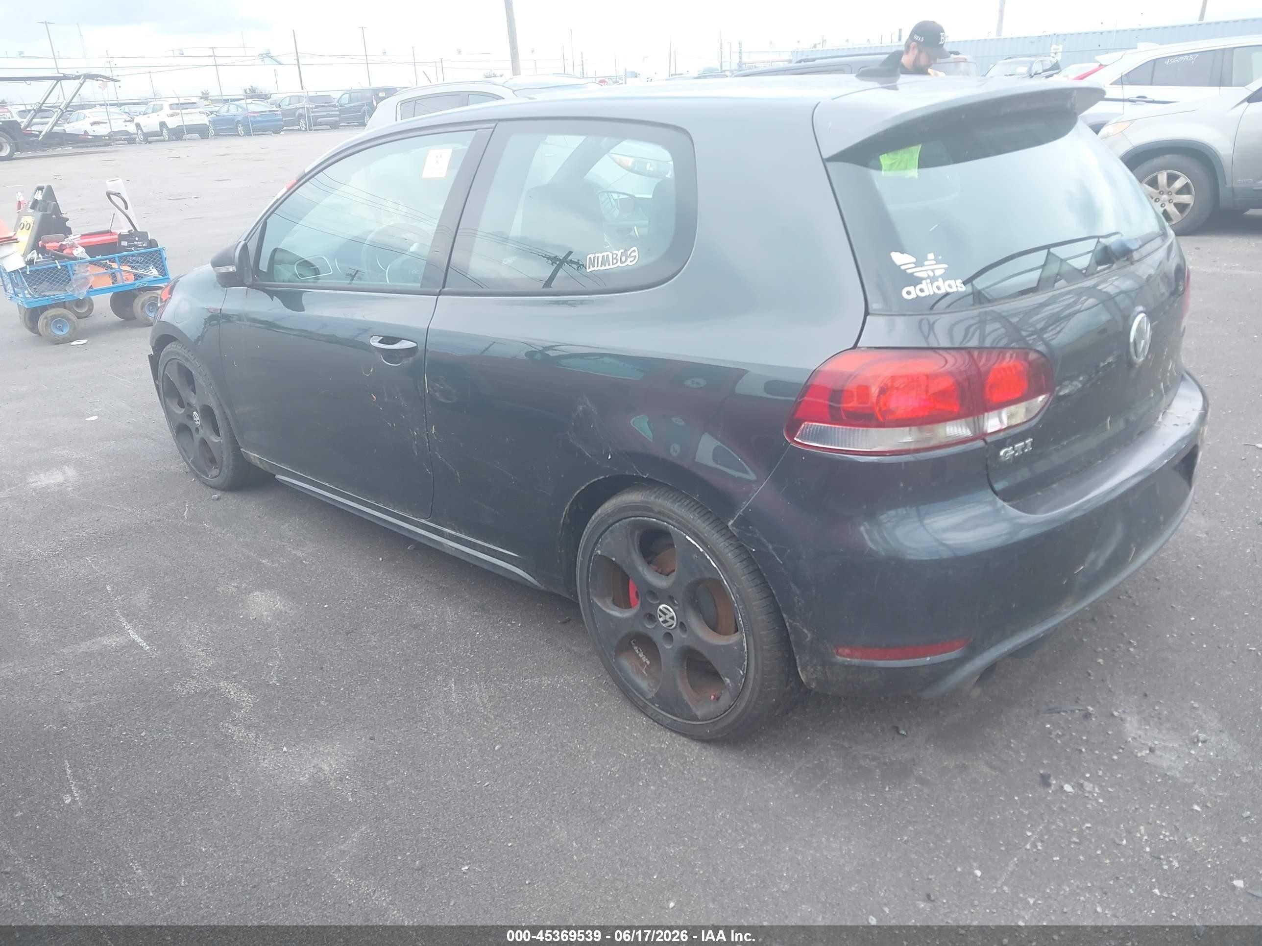 2010 Volkswagen Gti 2-door Gray vin: WVWFD7AJXAW236443