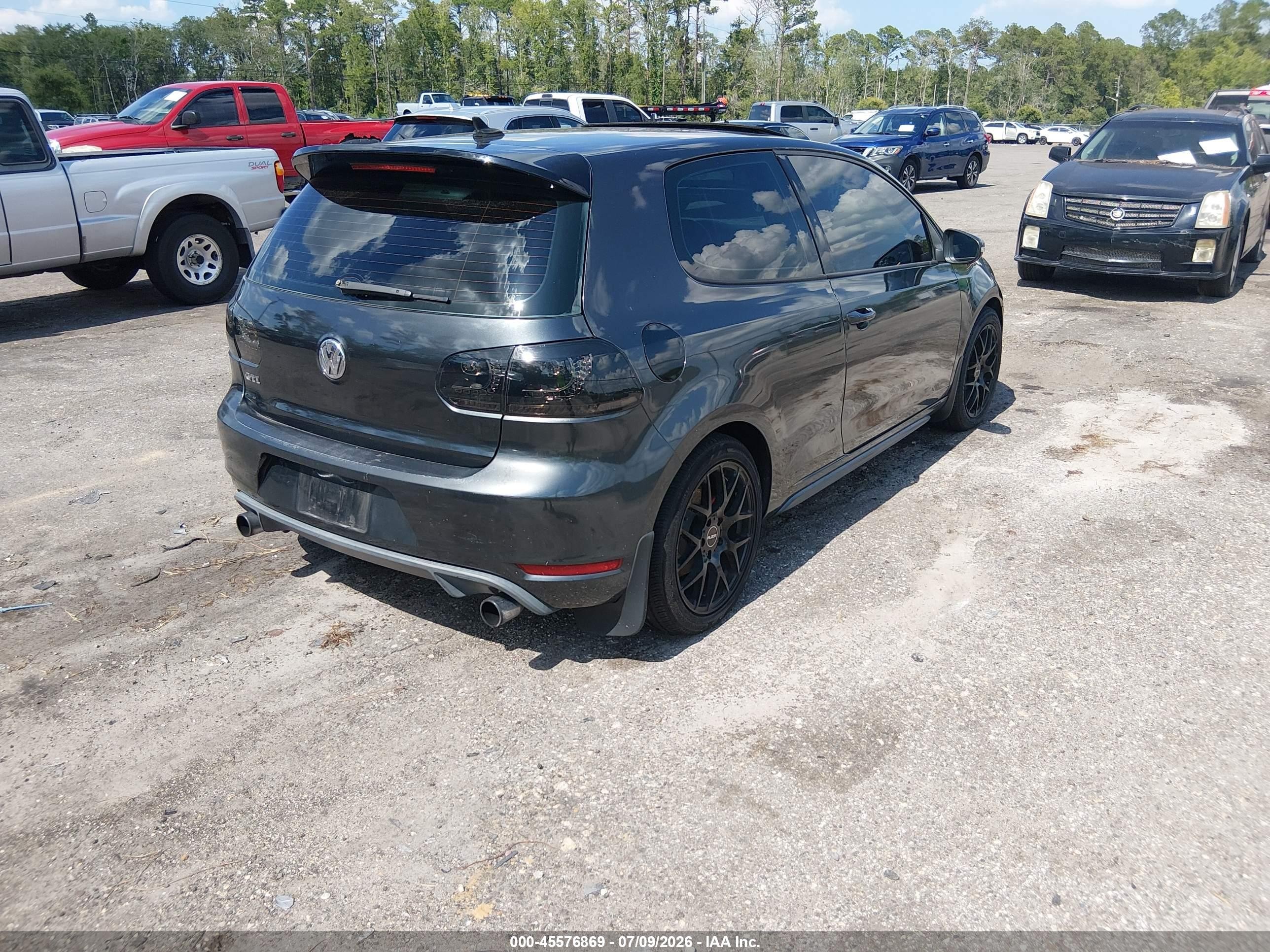 2011 Volkswagen Gti 2-door Black vin: WVWFD7AJXBW147778