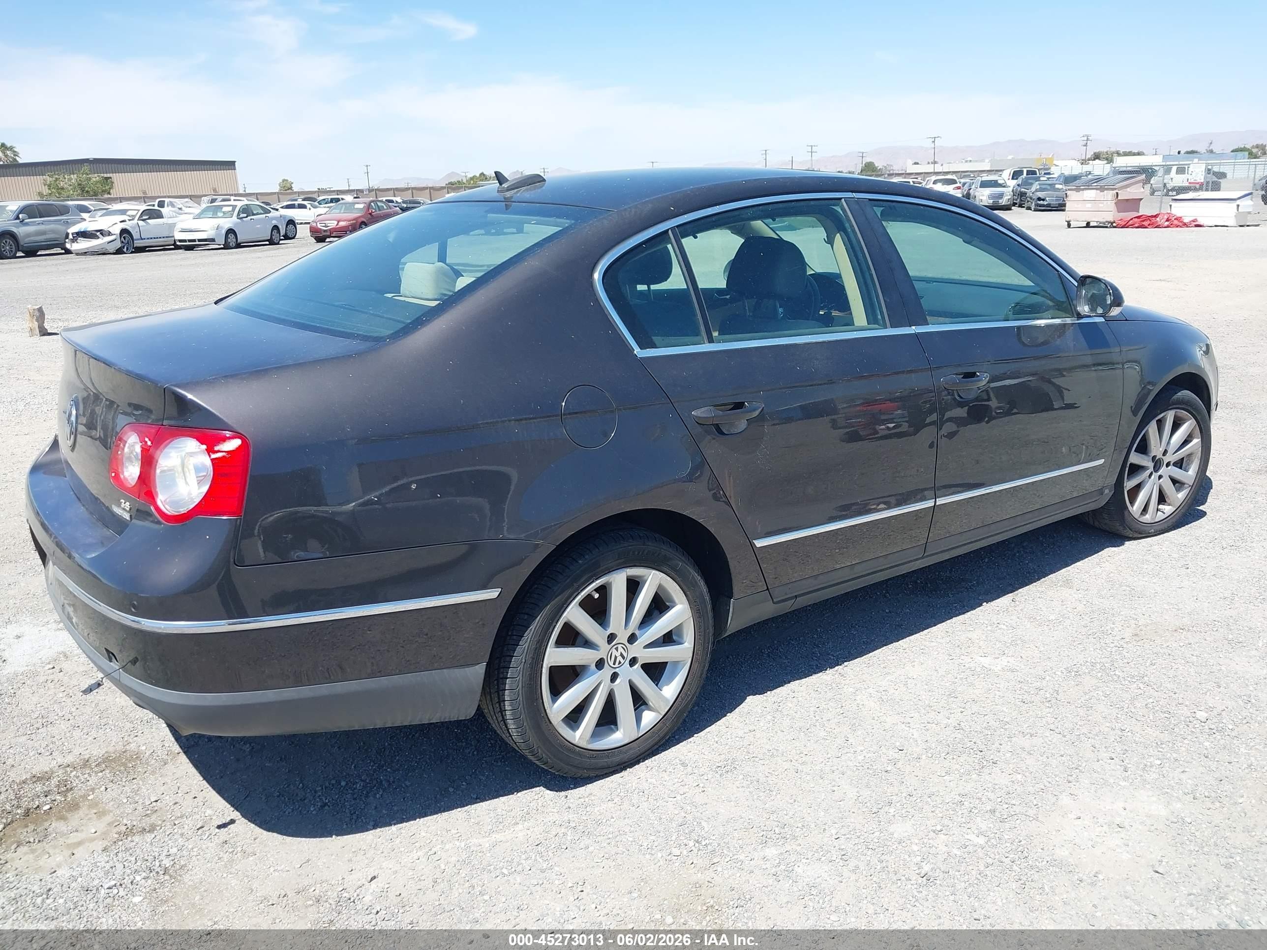 2006 Volkswagen Passat 3.6 Black vin: WVWFU73C36P165893