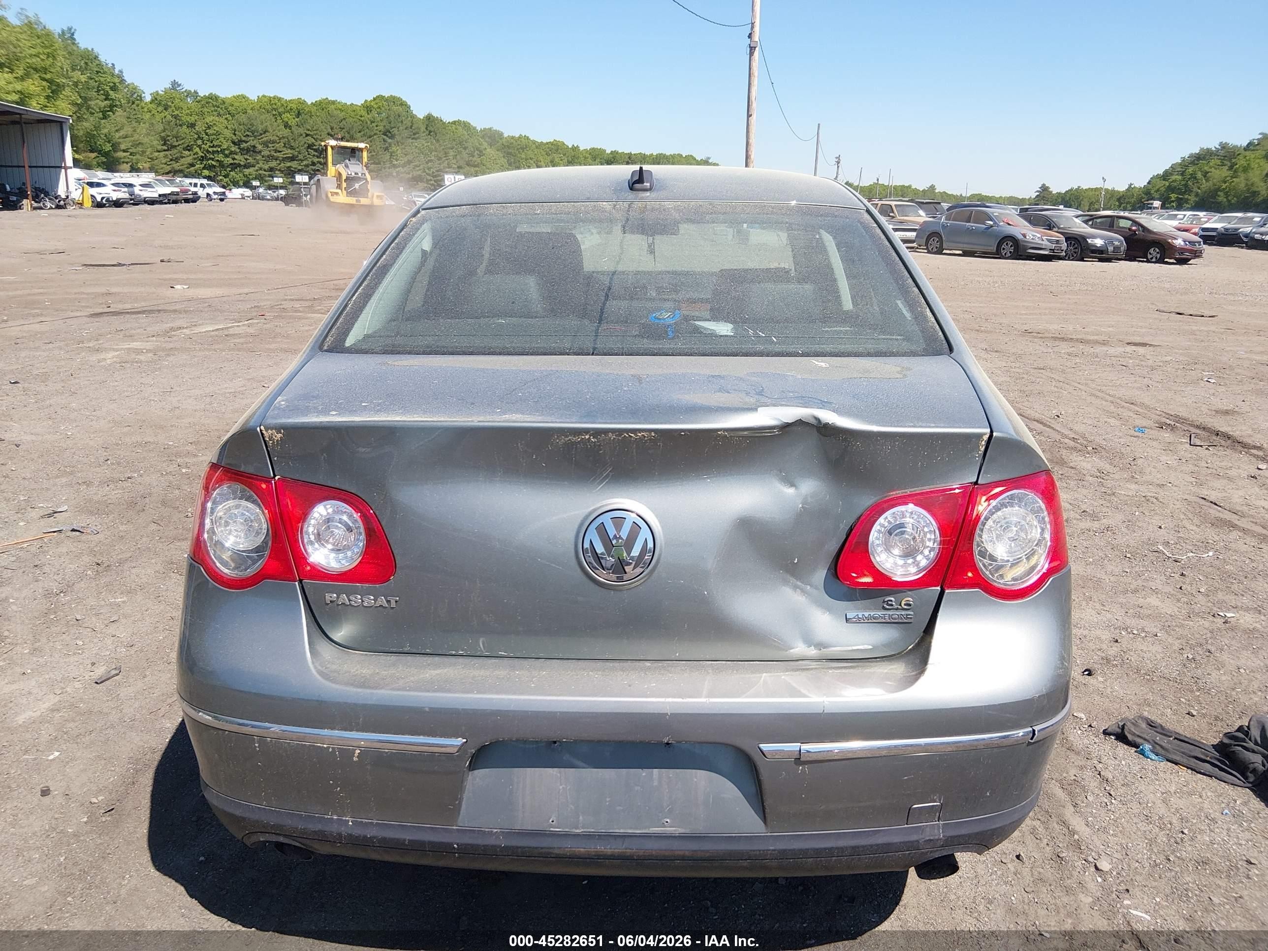 2006 Volkswagen Passat 3.6 Gray vin: WVWFU73C86P161046