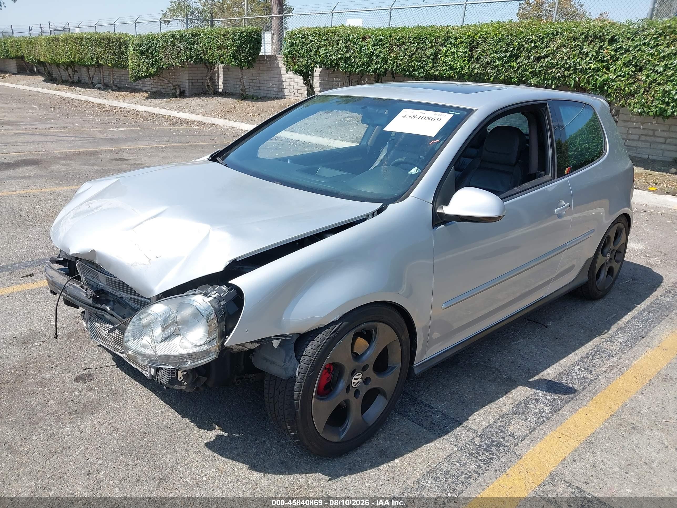 2006 Volkswagen Gti 2-door Silver vin: WVWFV71K06W059298