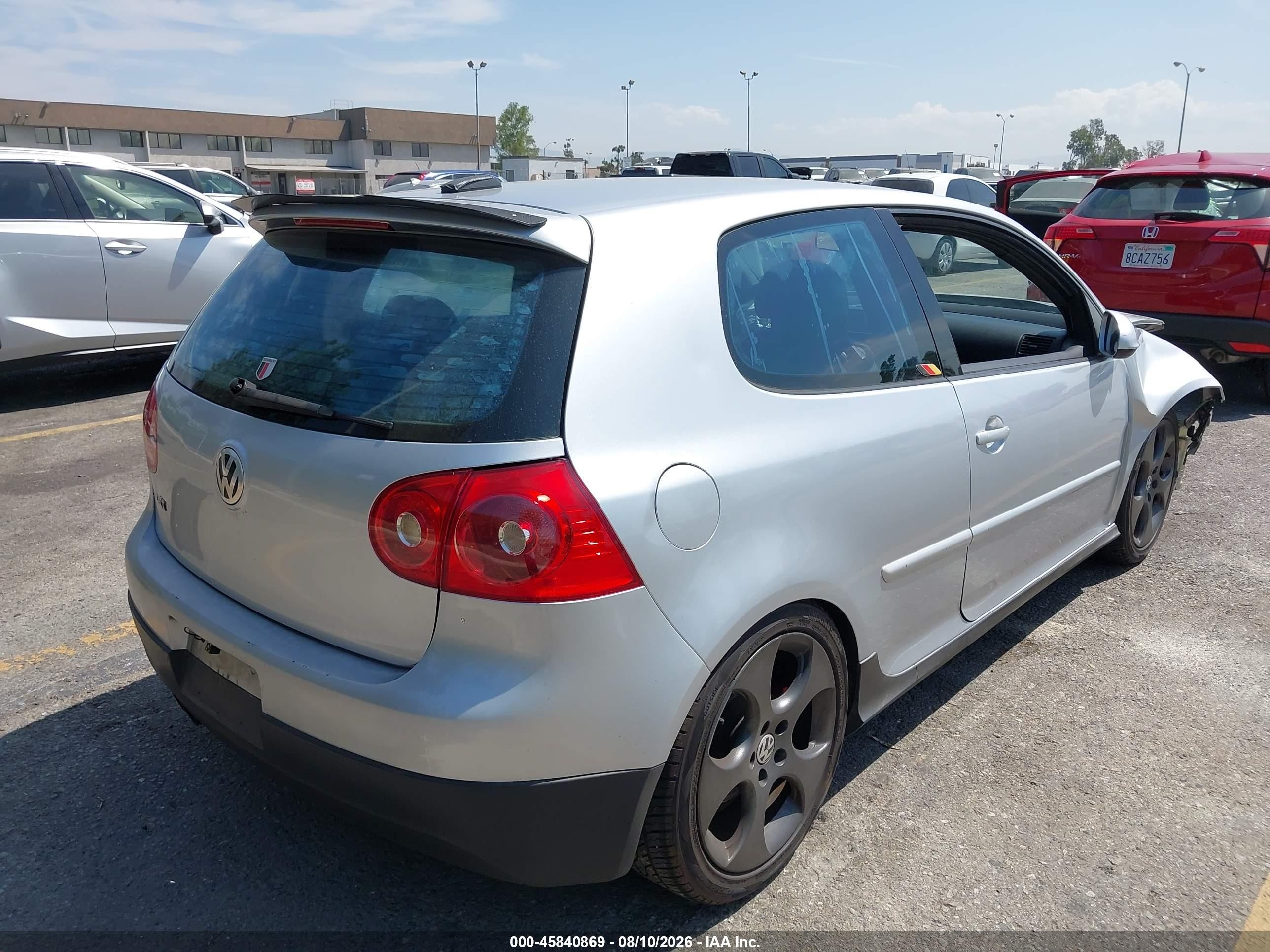 2006 Volkswagen Gti 2-door Silver vin: WVWFV71K06W059298