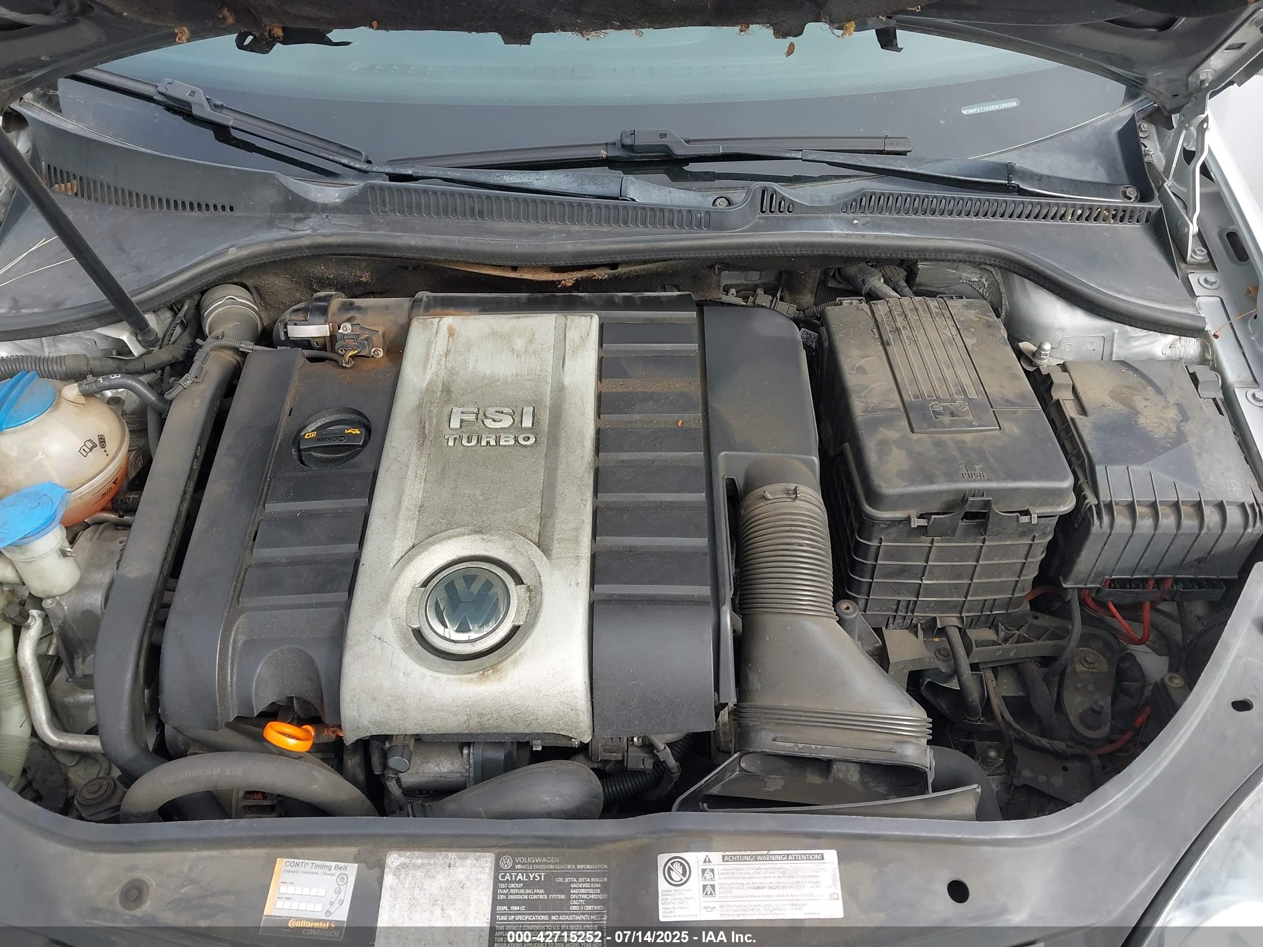 2006 Volkswagen Gti 2-door Серебряный vin: WVWFV71K06W195009