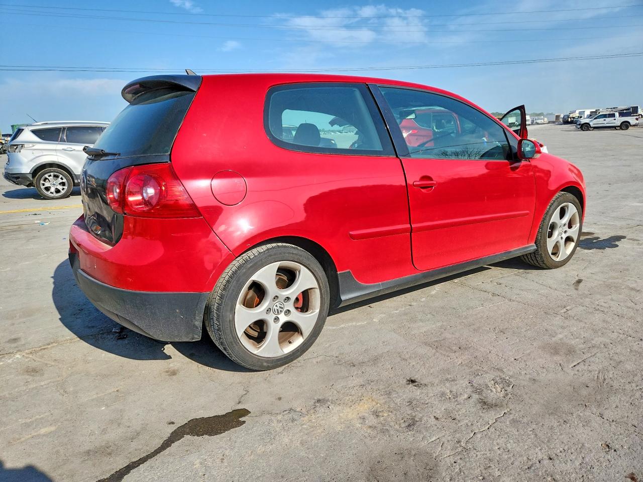 2009 Volkswagen Gti Red vin: WVWFV71K09W058253
