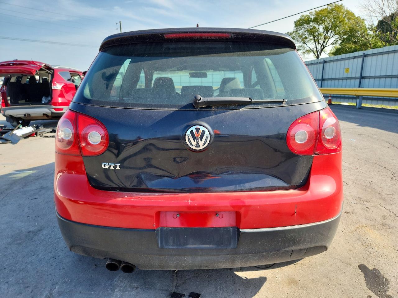2009 Volkswagen Gti Red vin: WVWFV71K09W058253