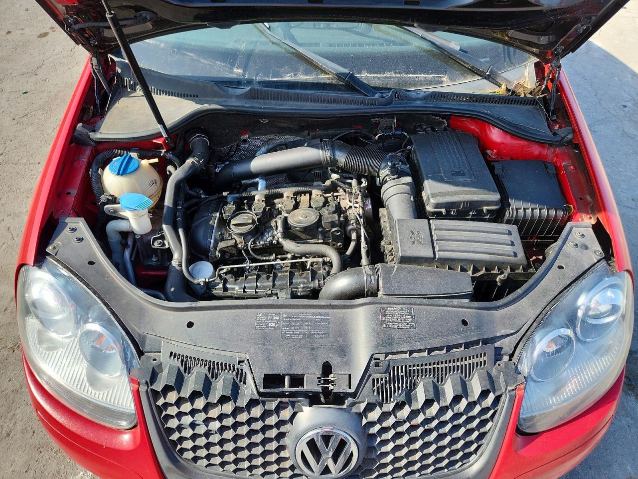 2009 Volkswagen Gti Red vin: WVWFV71K09W058253