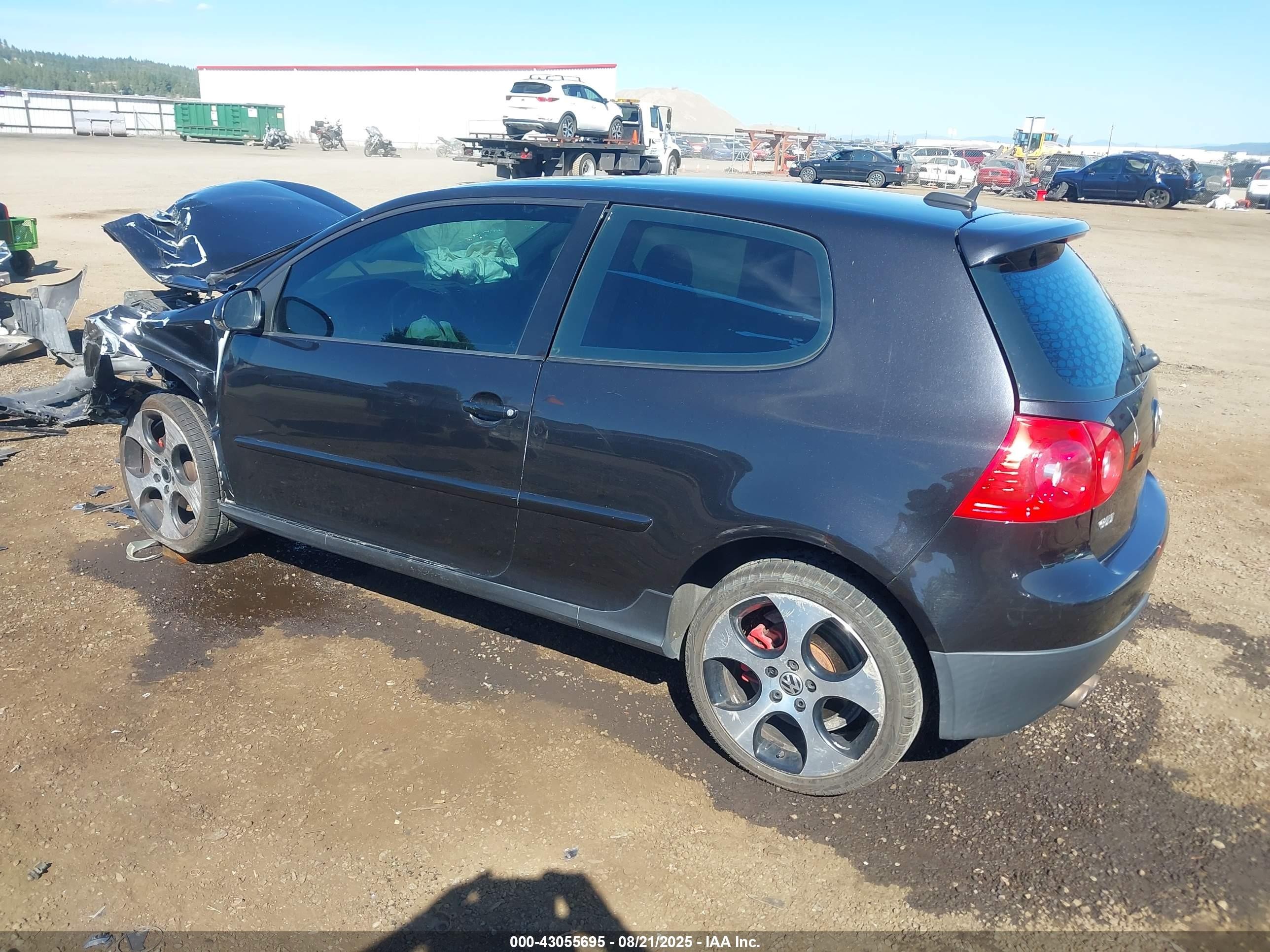 2006 Volkswagen Gti 2-door Black vin: WVWFV71K16W087725