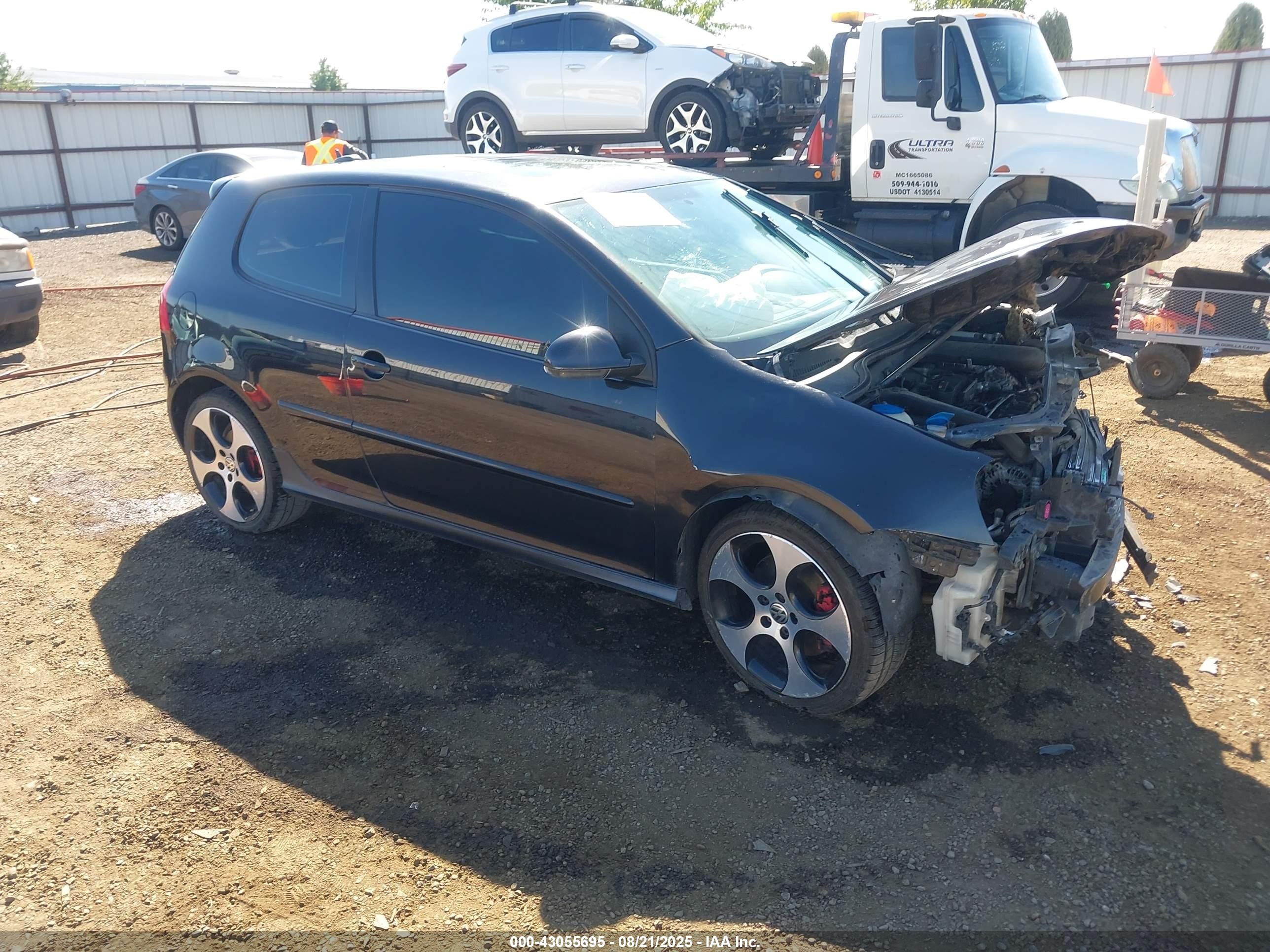 2006 Volkswagen Gti 2-door Black vin: WVWFV71K16W087725
