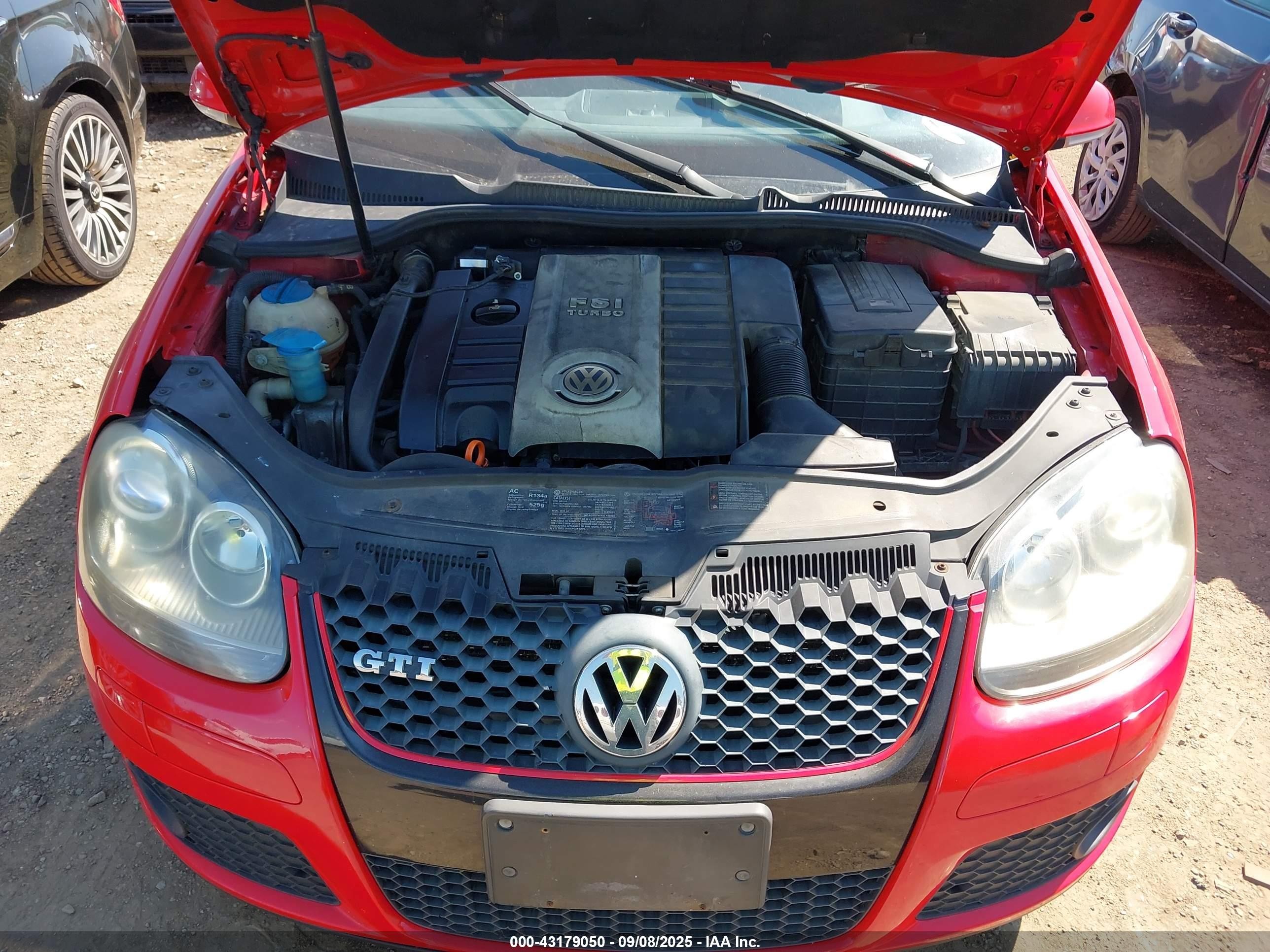 2006 Volkswagen Gti 2-door Red vin: WVWFV71K26W073395