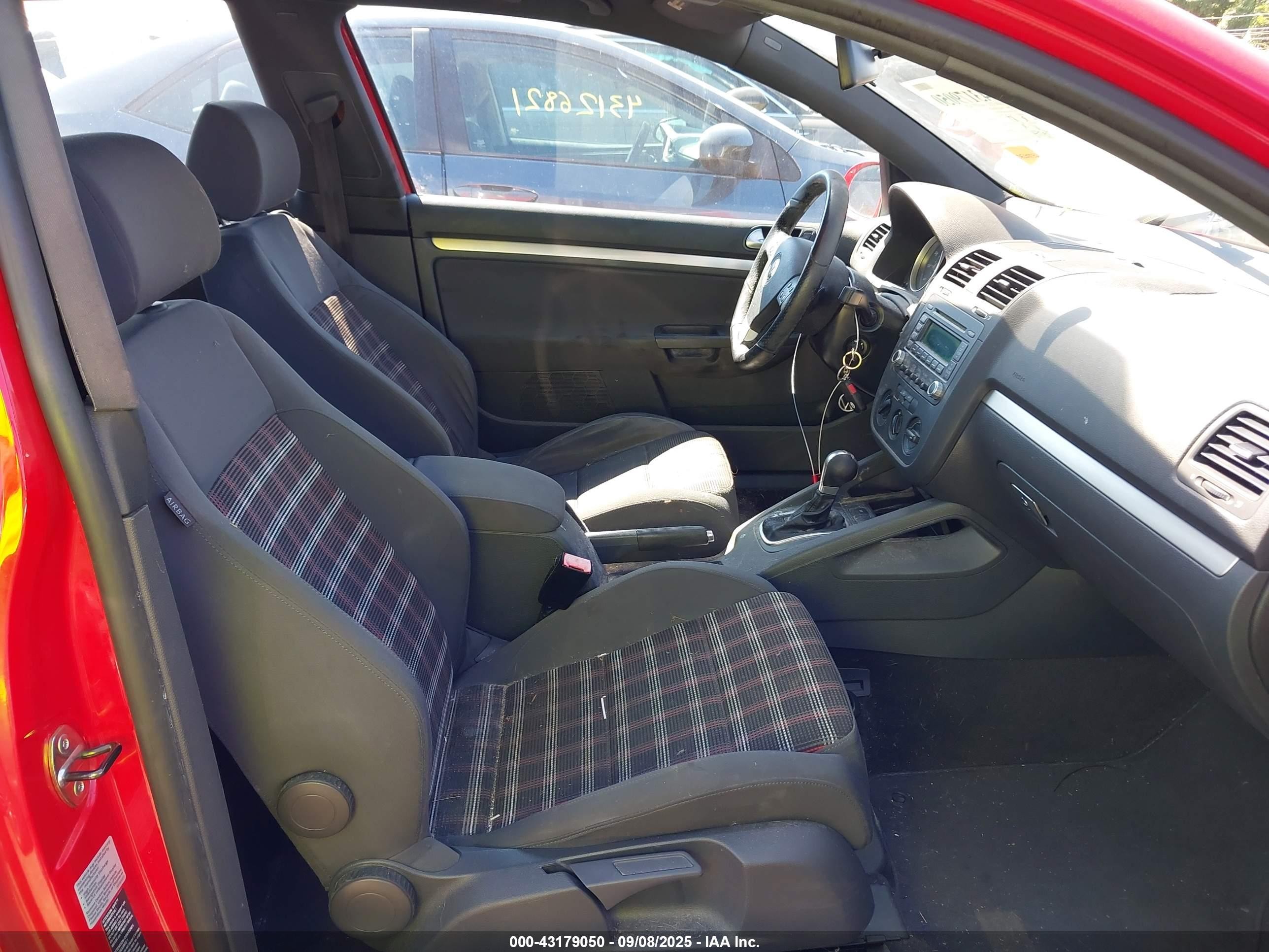2006 Volkswagen Gti 2-door Red vin: WVWFV71K26W073395