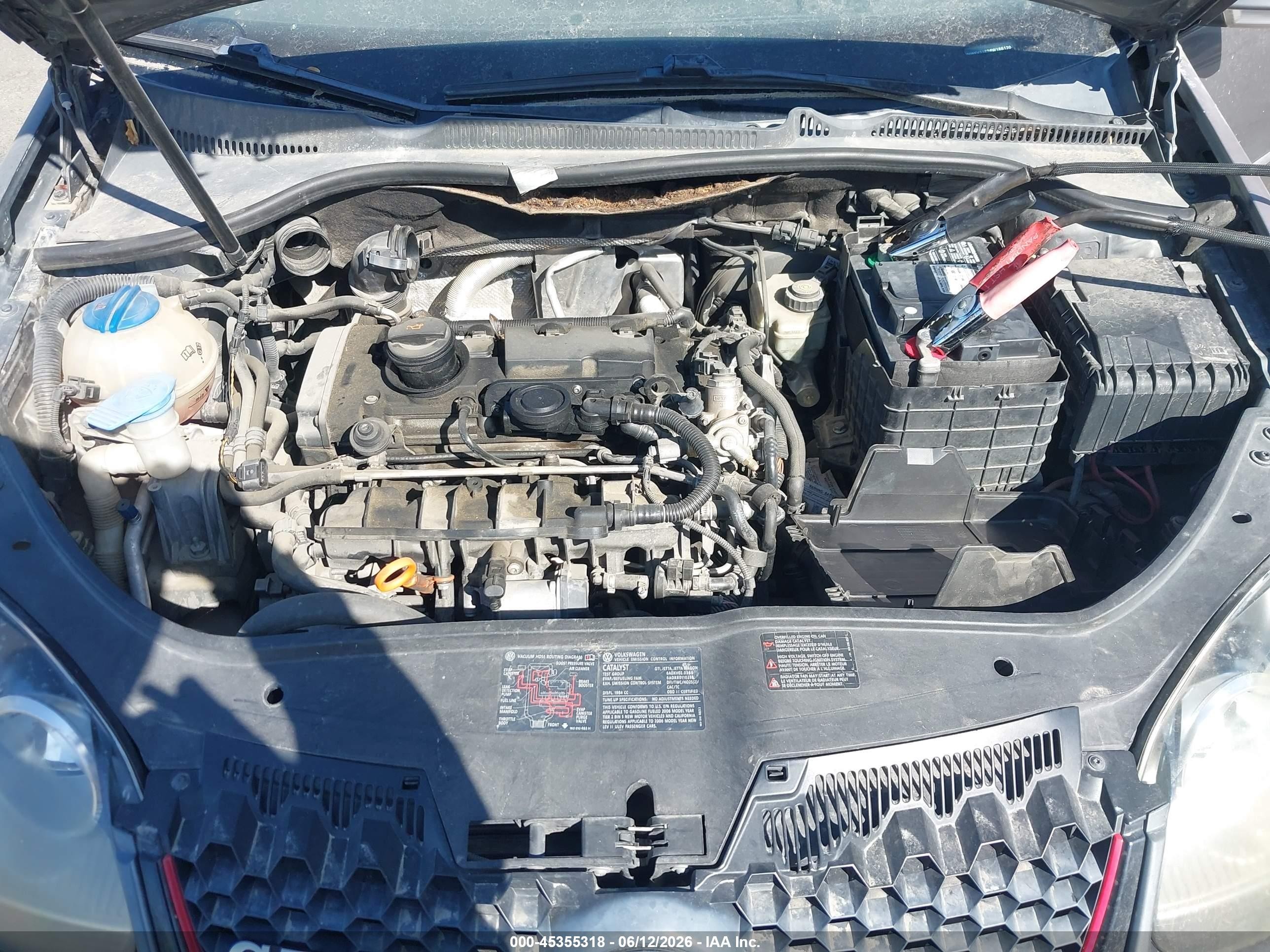 2006 Volkswagen Gti 2-door Gray vin: WVWFV71K26W186120