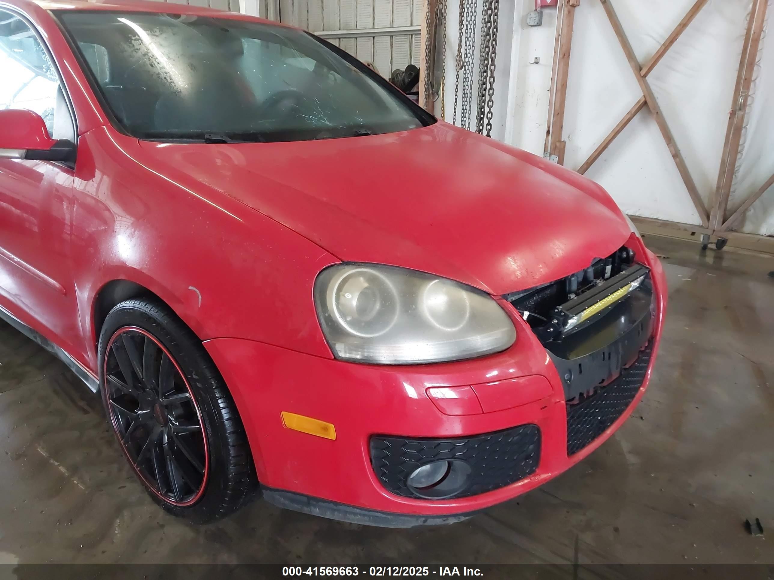 2006 Volkswagen Gti 2-door Красный vin: WVWFV71K36W084518