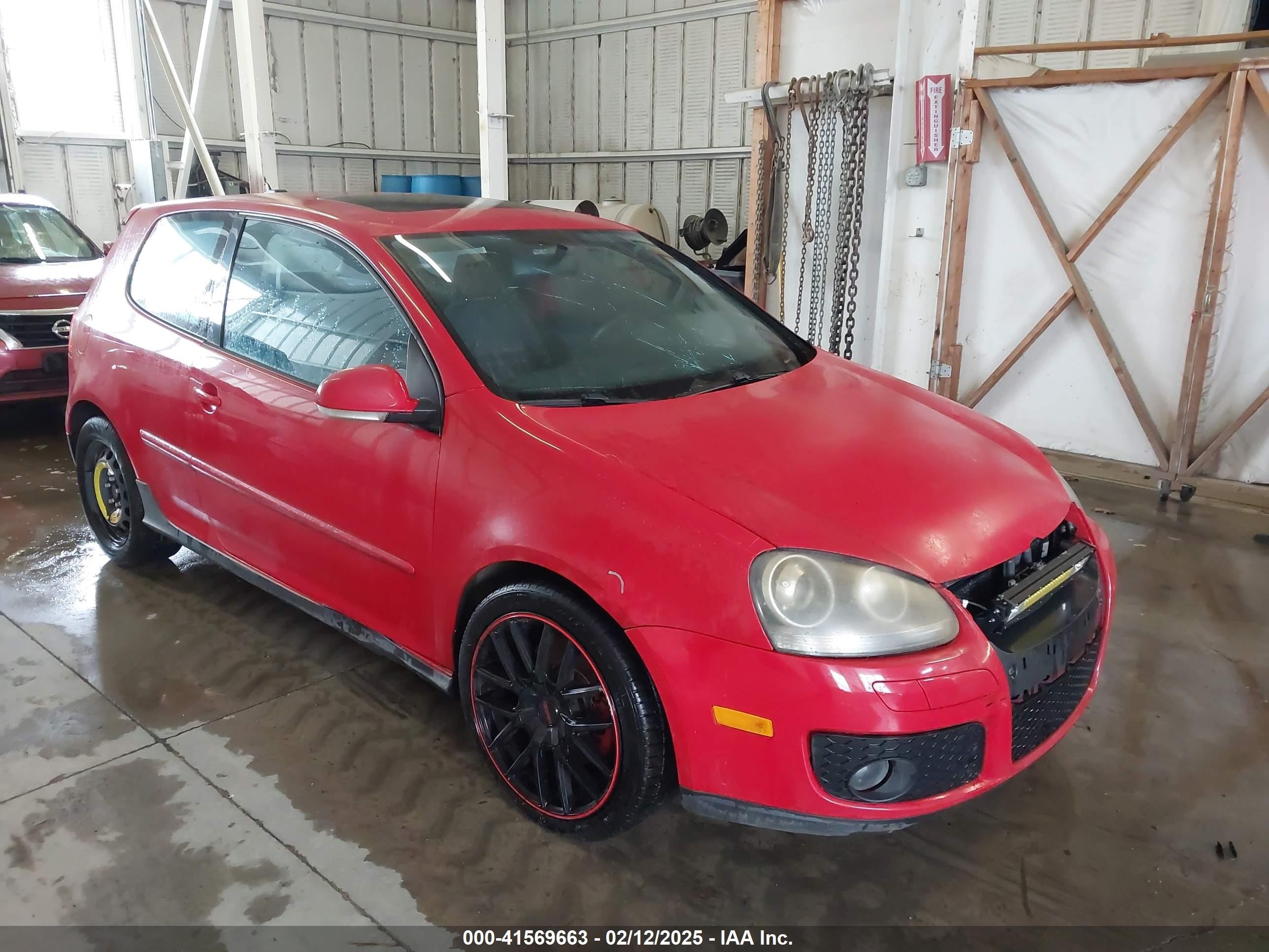 2006 Volkswagen Gti 2-door Red vin: WVWFV71K36W084518