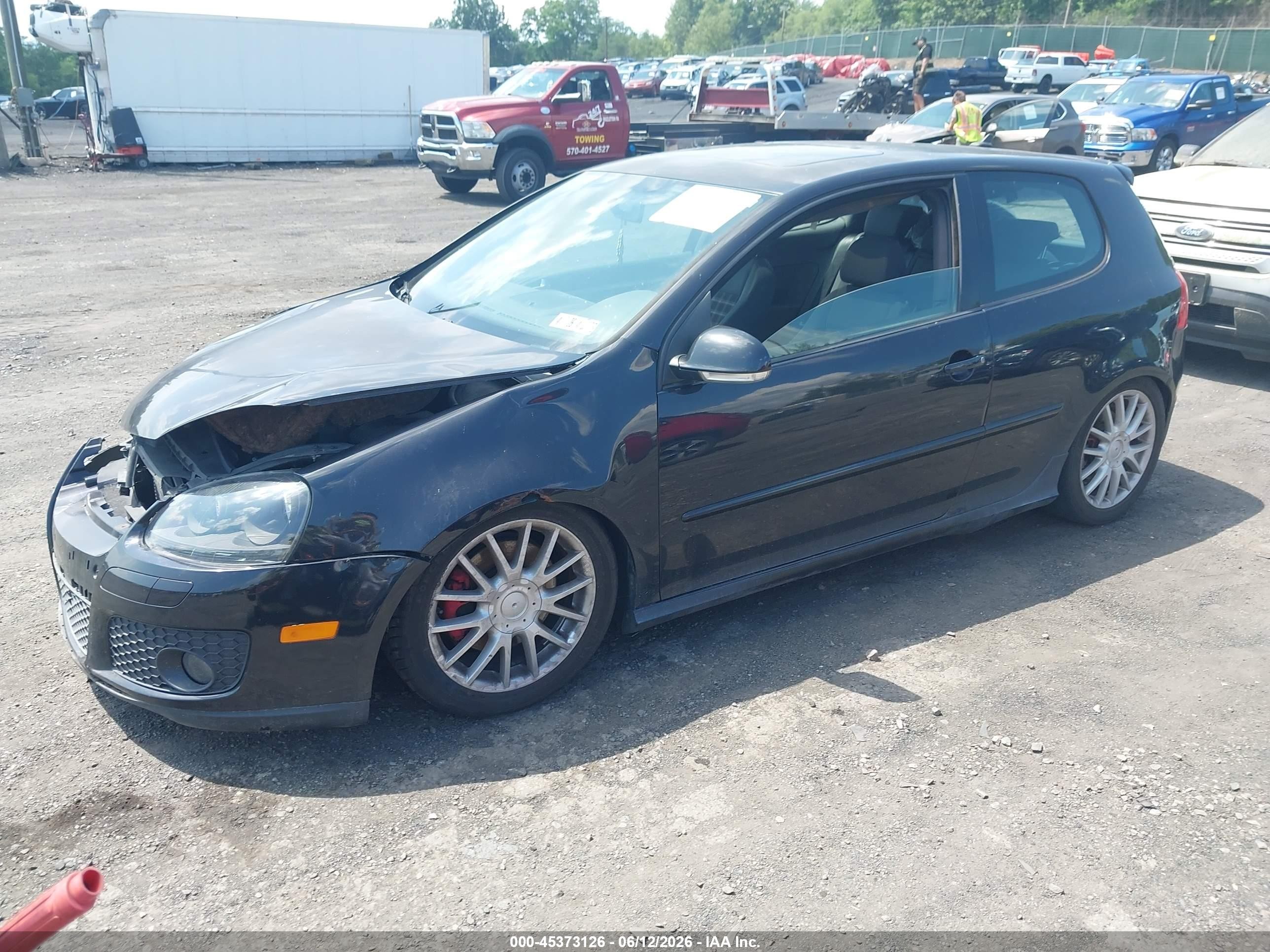 2007 Volkswagen Gti 2-door (a6)/fahrenheit Black vin: WVWFV71K37W103201