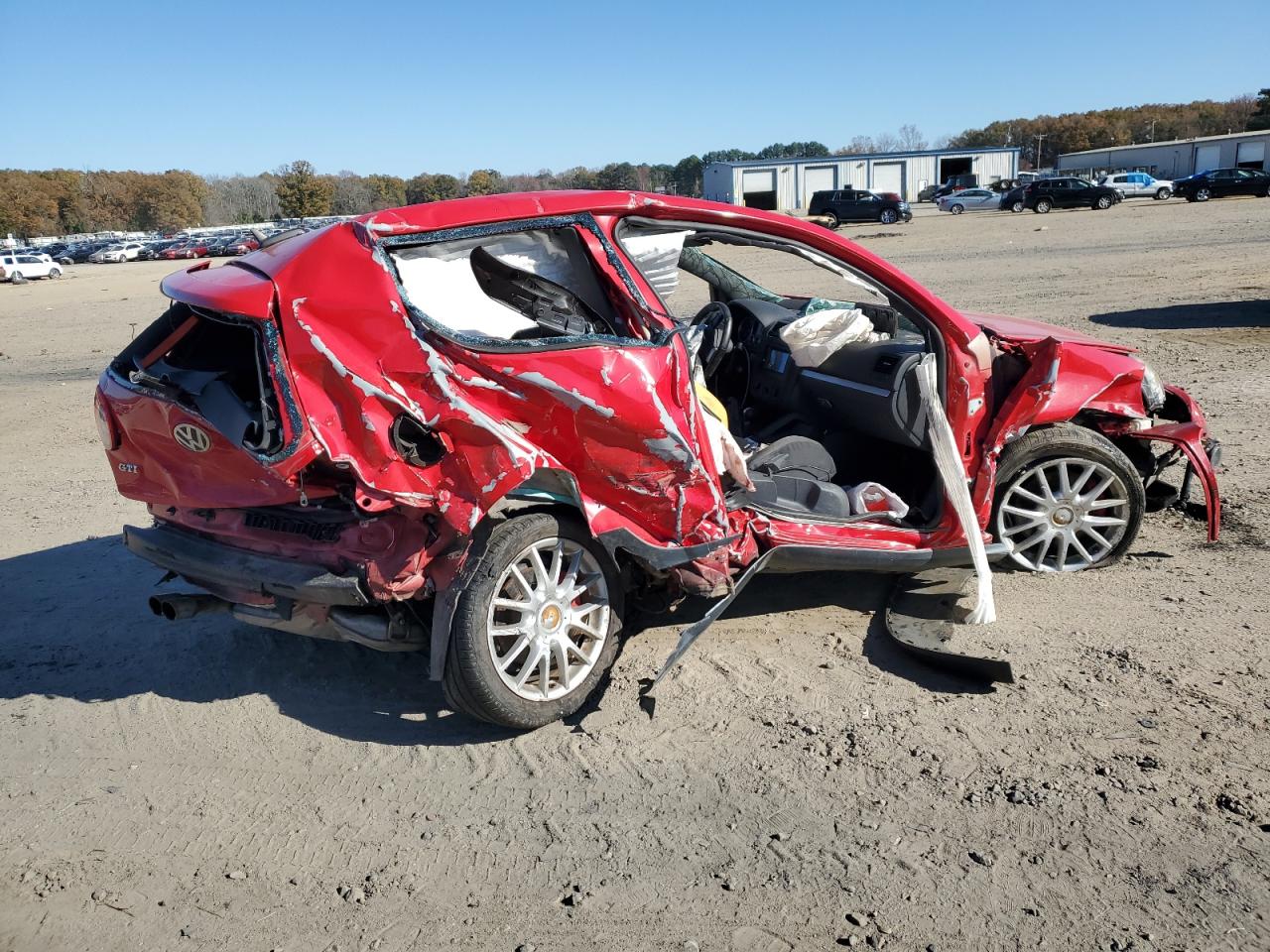 2006 Volkswagen New Gti Red vin: WVWFV71K46W062821
