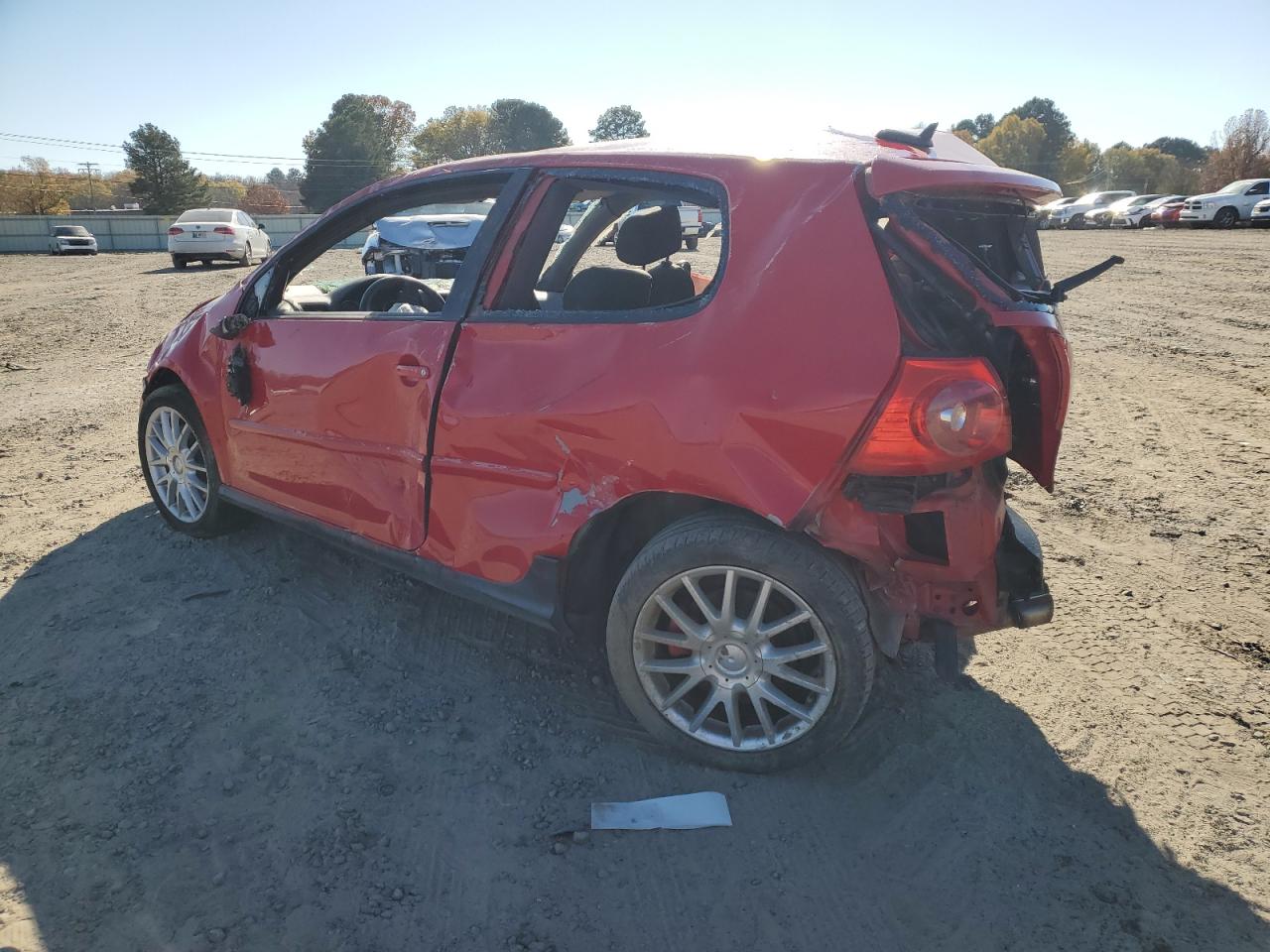 2006 Volkswagen New Gti Red vin: WVWFV71K46W062821