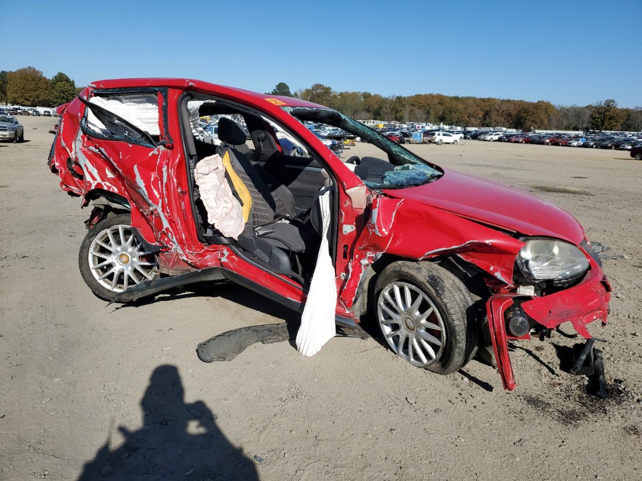 2006 Volkswagen New Gti Red vin: WVWFV71K46W062821